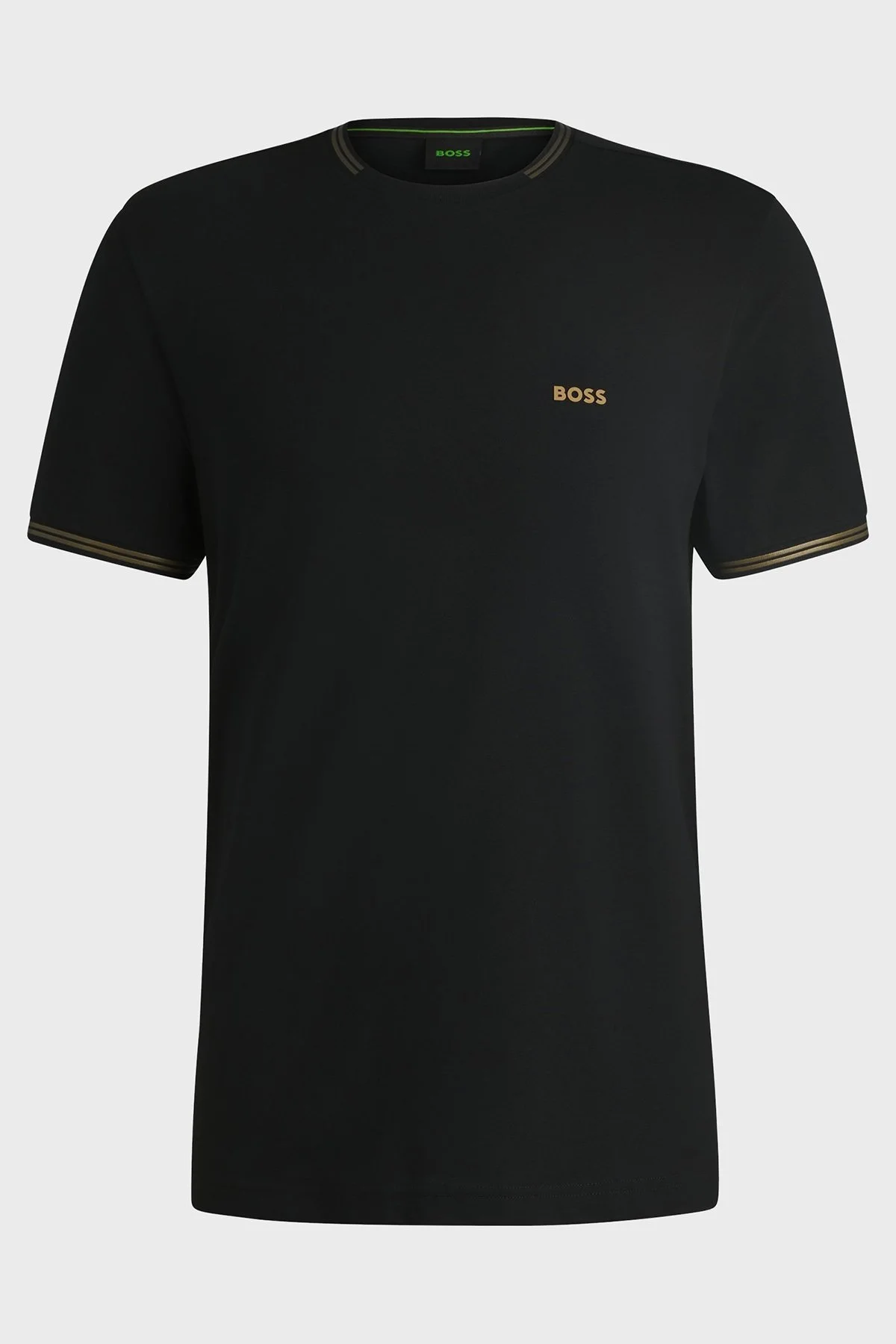 Boss Streç Pamuklu Regular Fit Bisiklet Yaka Erkek T Shirt 50521245 006 SİYAH - 5