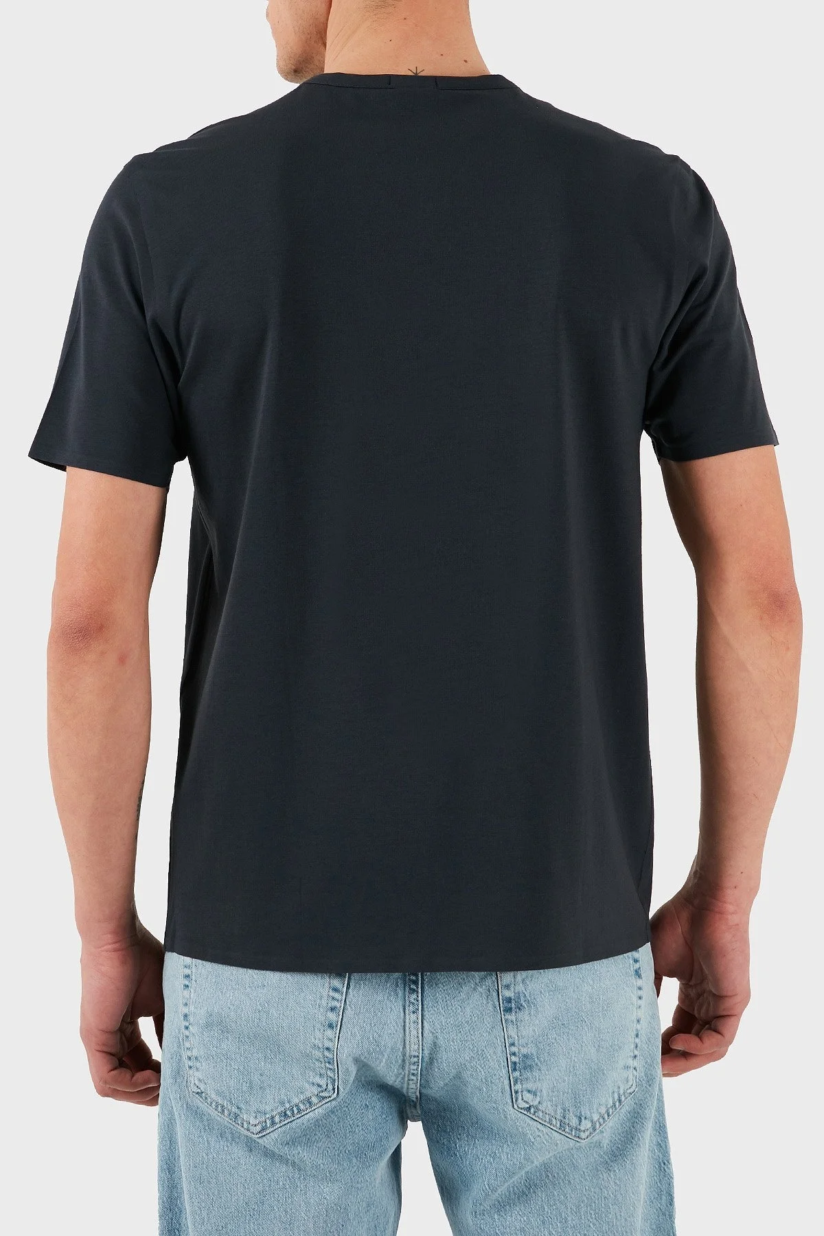 Boss Streç Pamuklu Regular Fit Bisiklet Yaka Erkek T Shirt 50533301 402 LACİVERT - 3