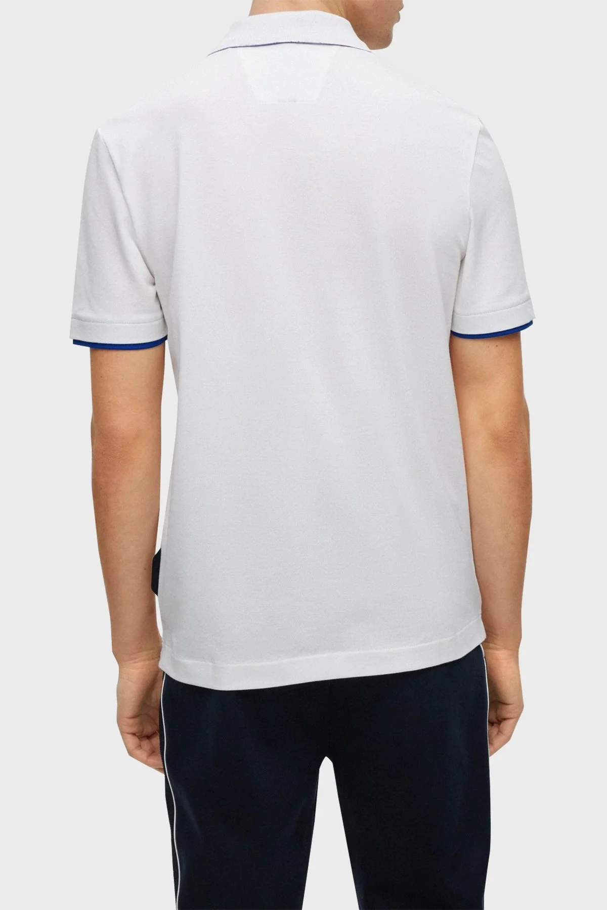 Boss Streç Pamuklu Regular Fit Düğmeli Erkek Polo T Shirt 50486178 100 BEYAZ - 2