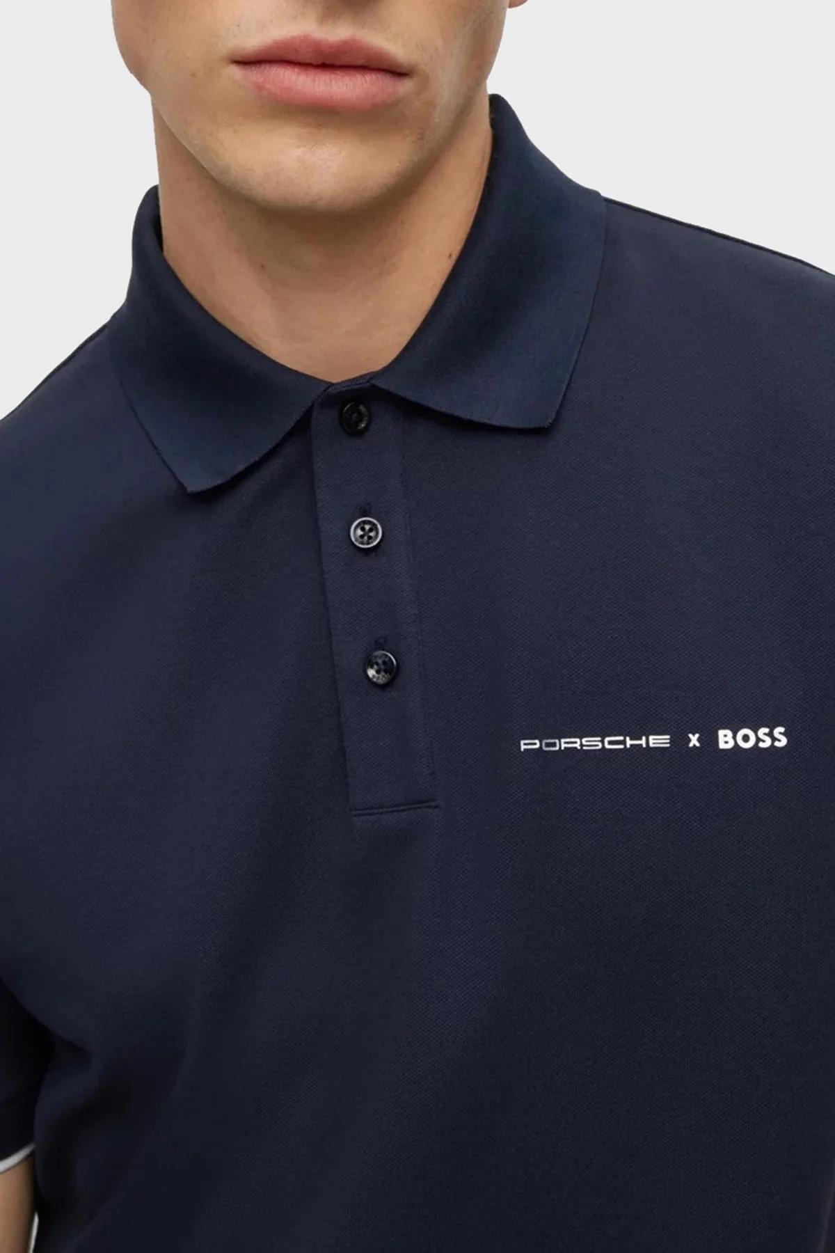 Boss Streç Pamuklu Regular Fit Düğmeli Erkek Polo T Shirt 50486178 404 LACİVERT - 2
