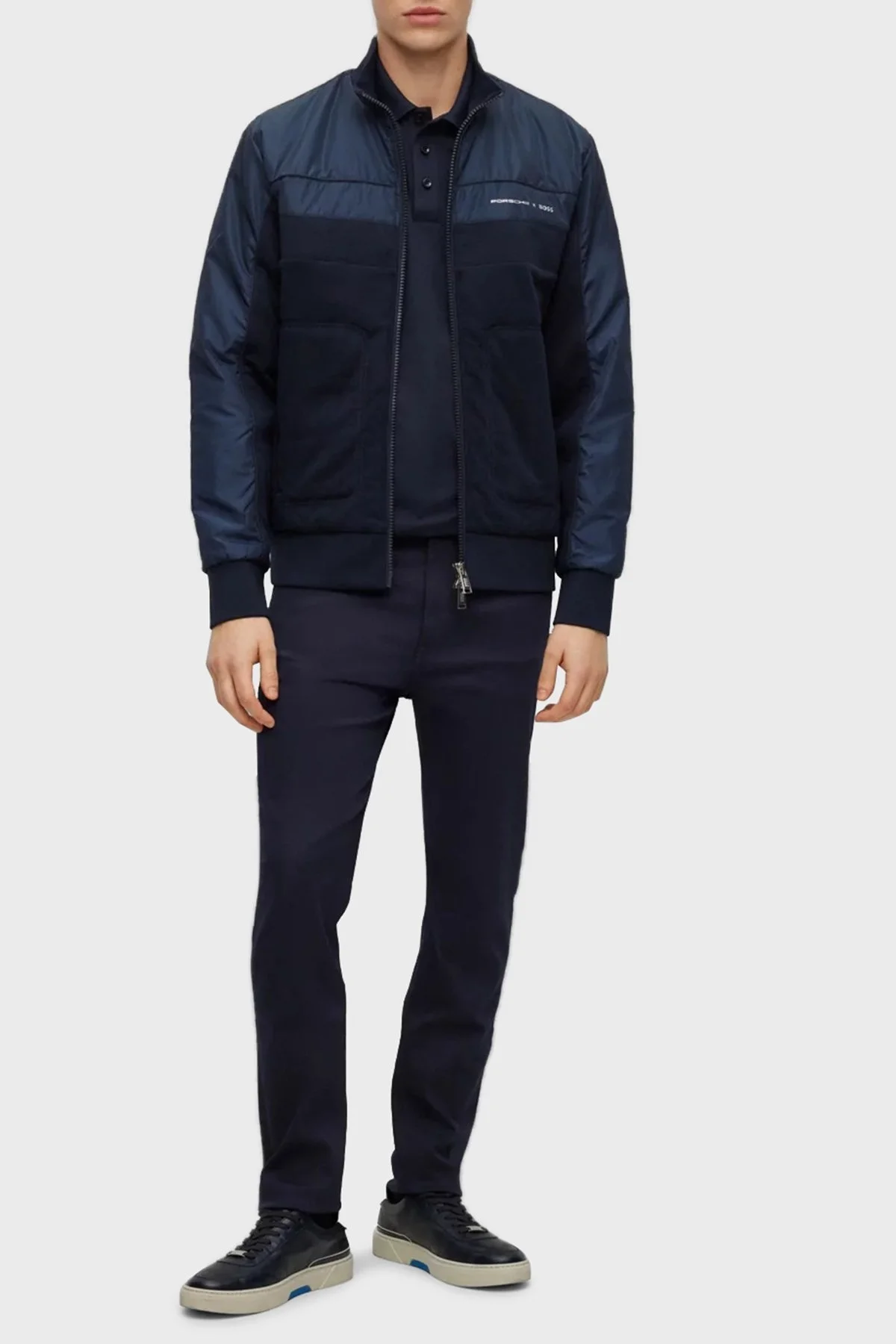 Boss Streç Pamuklu Regular Fit Düğmeli Erkek Polo T Shirt 50486178 404 LACİVERT - 4