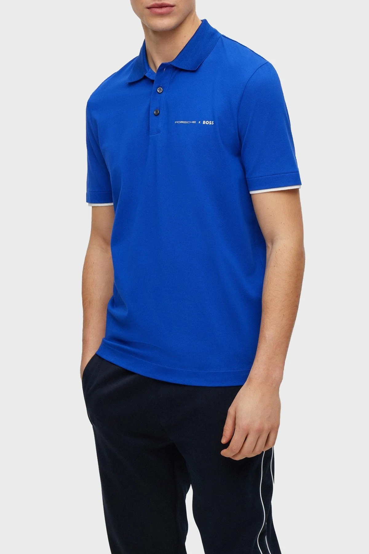 Boss Streç Pamuklu Regular Fit Düğmeli Erkek Polo T Shirt 50486178 433 SAKS - 1