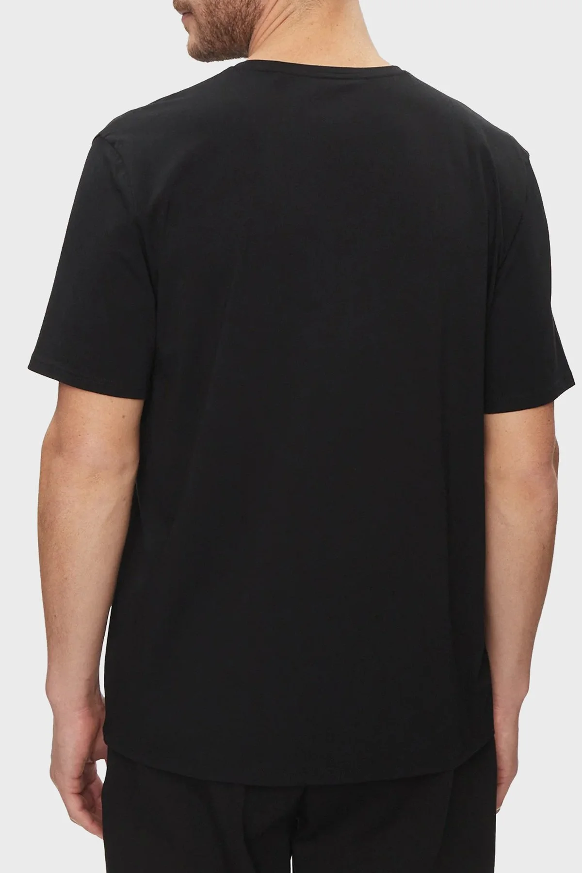Boss Streç Pamuklu Regular Fit Erkek T Shirt 50515395 001 SİYAH - 3