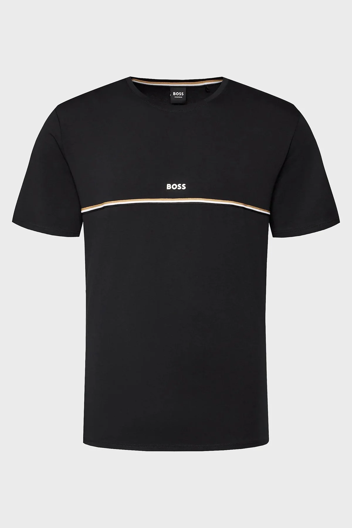Boss Streç Pamuklu Regular Fit Erkek T Shirt 50515395 001 SİYAH - 6