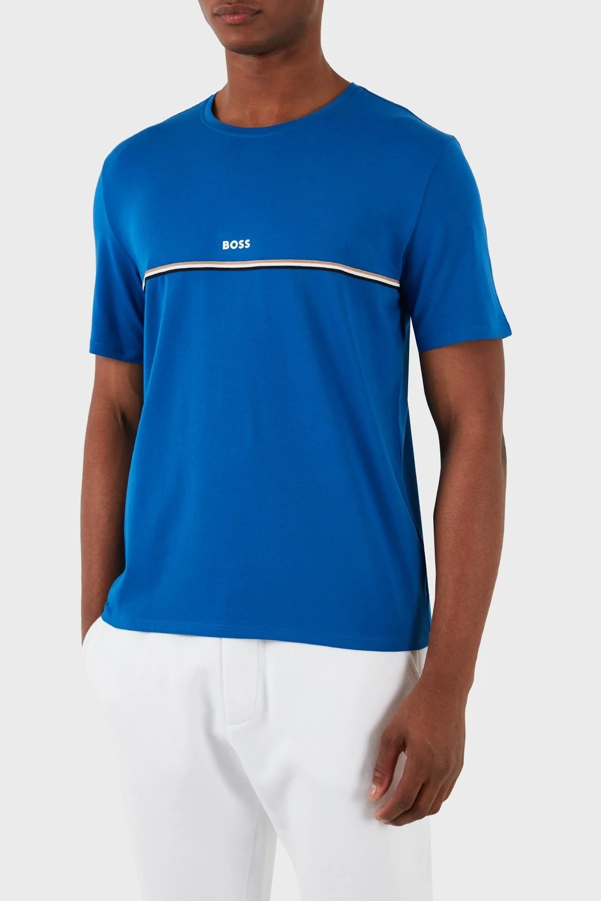 Boss Streç Pamuklu Regular Fit Erkek T Shirt 50515395 423 SAKS - 1
