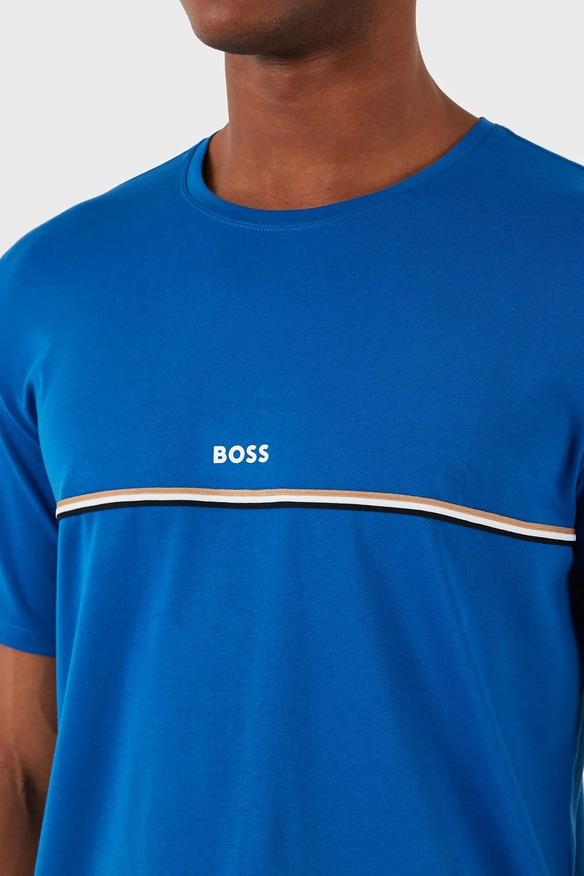 Boss Streç Pamuklu Regular Fit Erkek T Shirt 50515395 423 SAKS - 6