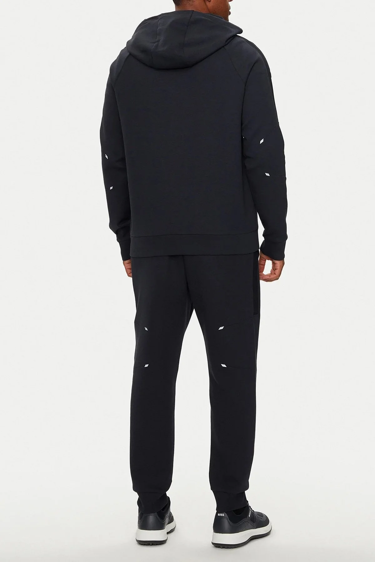 Boss Streç Pamuklu Regular Fit Kapüşonlu Erkek Eşofman Takımı 50519395 402 LACİVERT - 2