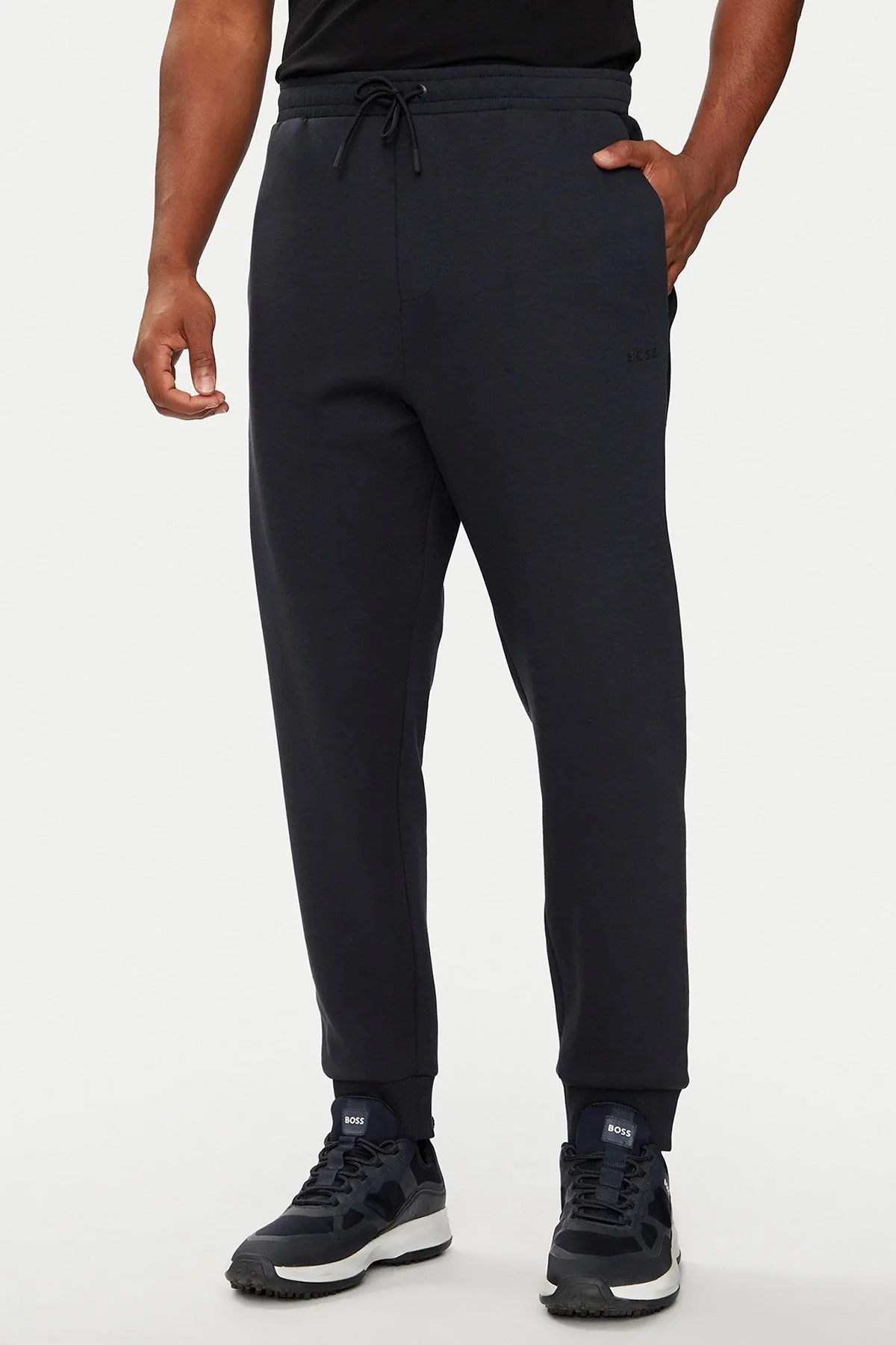 Boss Streç Pamuklu Regular Fit Kapüşonlu Erkek Eşofman Takımı 50519395 402 LACİVERT - 4