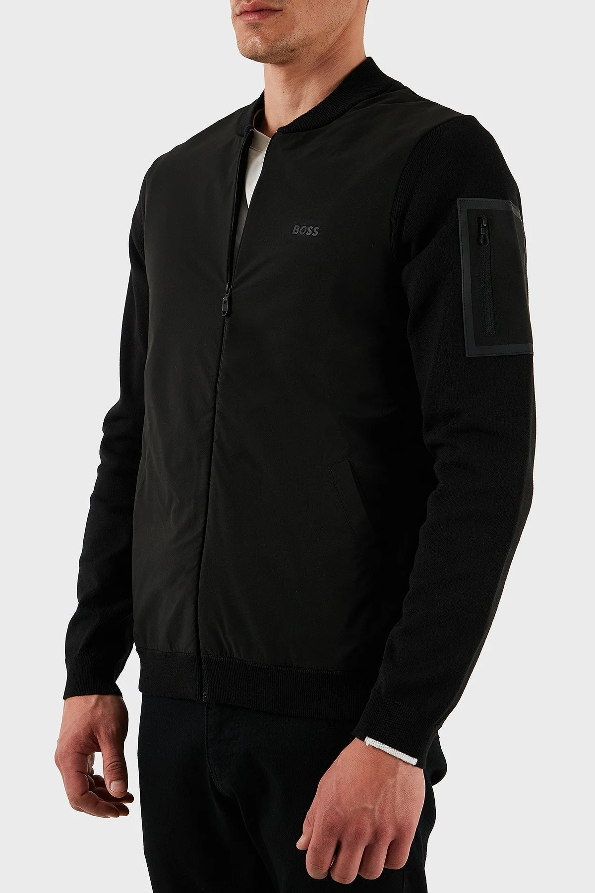 Boss Streç Pamuklu Regular Fit Kolej Yaka Erkek Ceket 50529337 001 SİYAH - 6