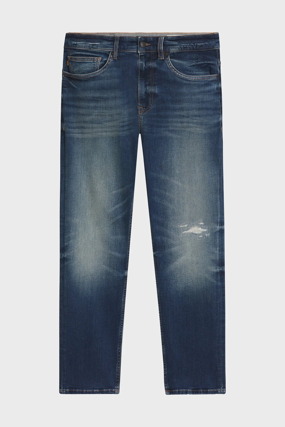 Boss Streç Pamuklu Regular Fit Normal Bel Düz Paça Jeans Erkek Kot Pantolon 50534683 405 LACİVERT - 10