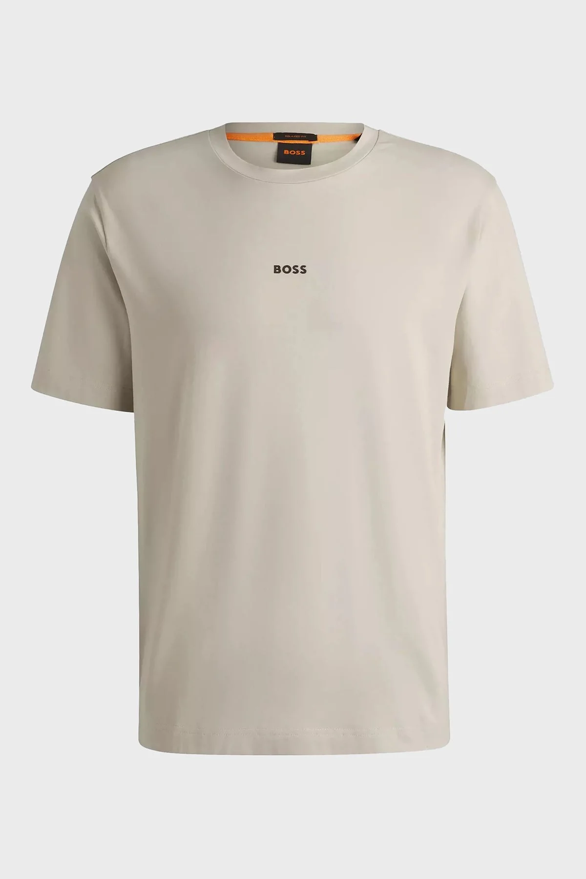 Boss Streç Pamuklu Relaxed Fit Bisiklet Yaka Erkek T Shirt 50473278 271 BEJ - 5