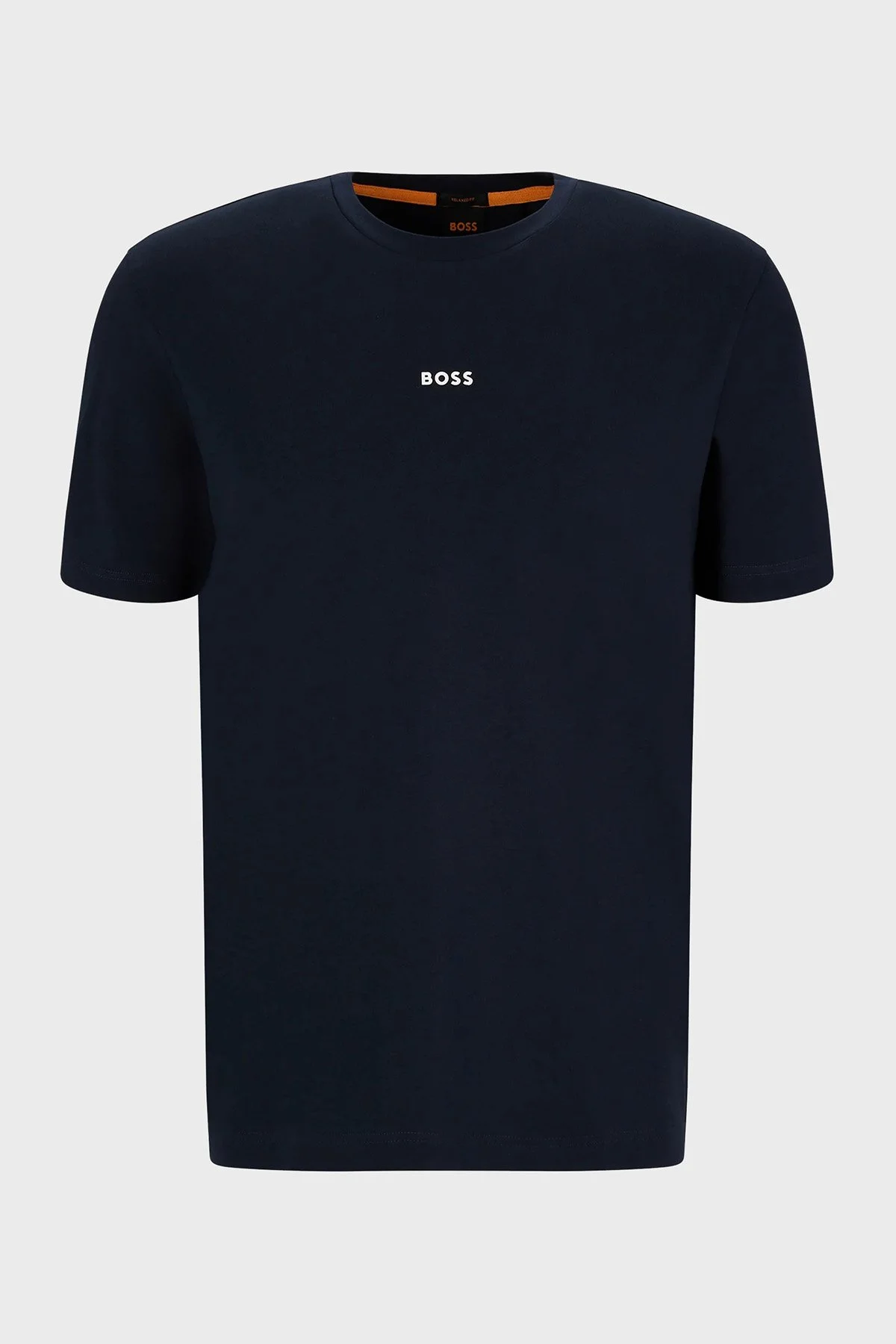 Boss Streç Pamuklu Relaxed Fit Bisiklet Yaka Erkek T Shirt 50473278 404 LACİVERT - 5