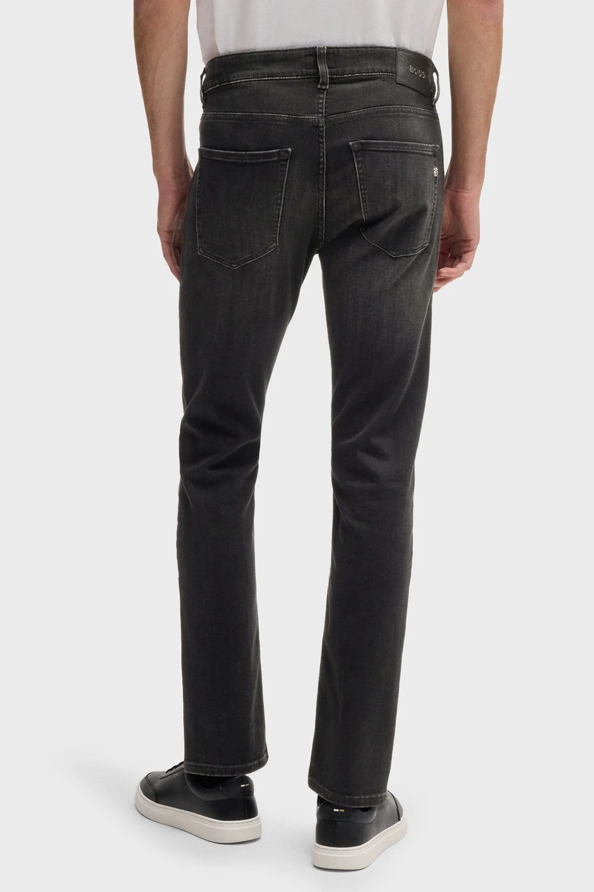 Boss Streç Pamuklu Skinny Fit Normal Bel Dar Paça Jeans Erkek Kot Pantolon 50532605 005 SİYAH - 3
