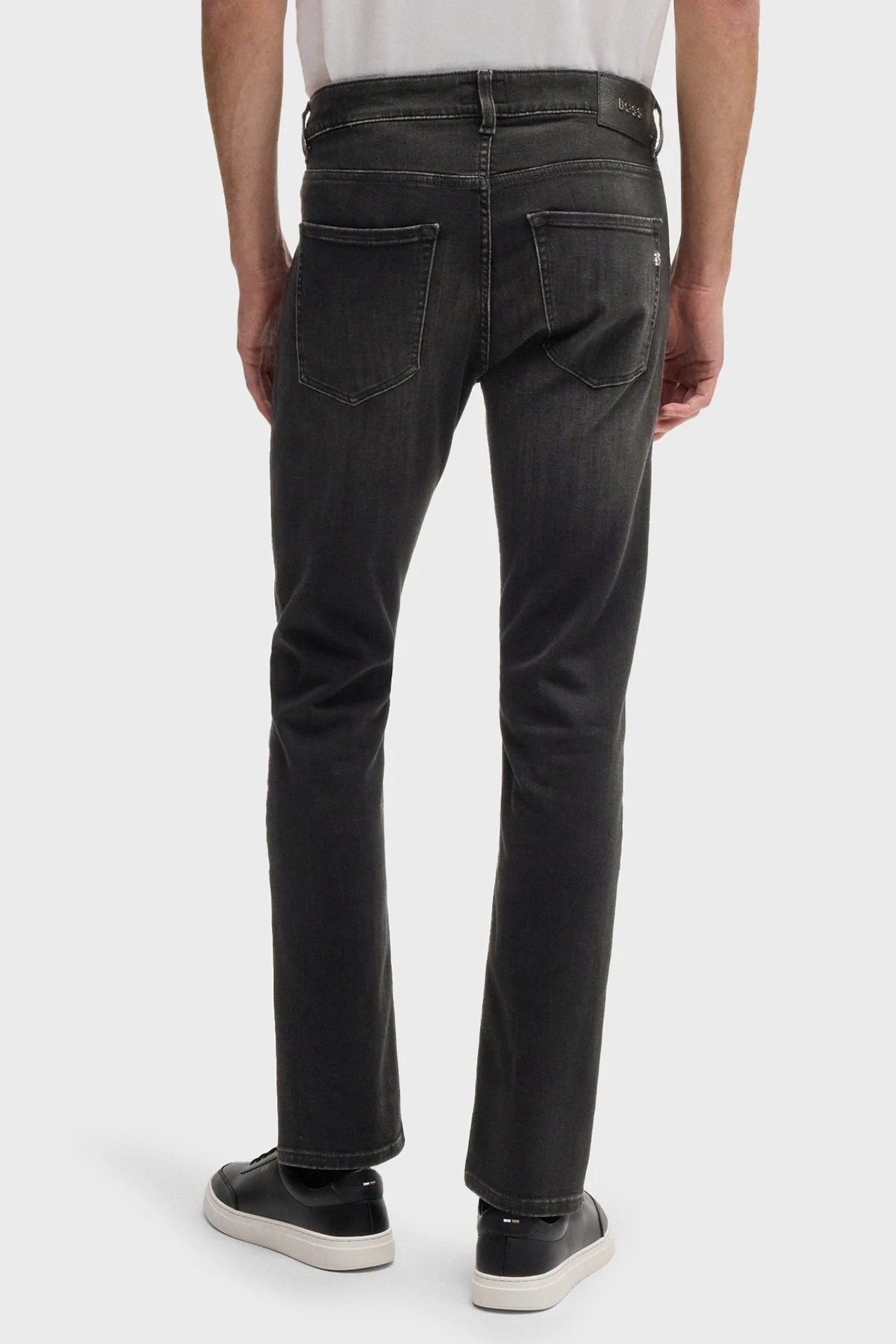 Boss Streç Pamuklu Skinny Fit Normal Bel Dar Paça Jeans Erkek Kot Pantolon 50532605 005 SİYAH - 3