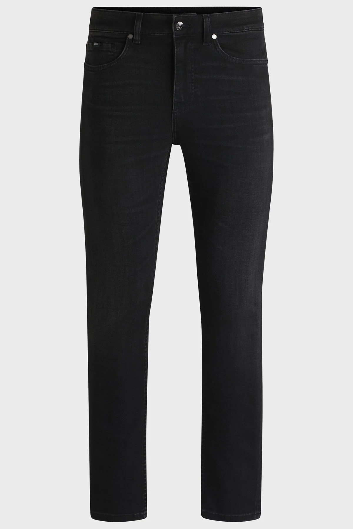 Boss Streç Pamuklu Skinny Fit Normal Bel Dar Paça Jeans Erkek Kot Pantolon 50532605 005 SİYAH - 6