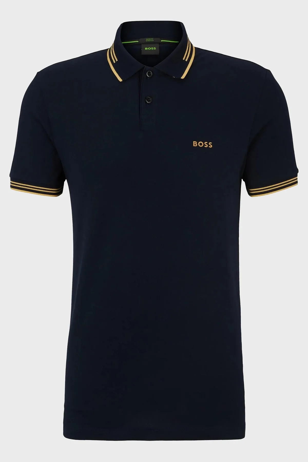 Boss Streç Pamuklu Slim Fit Düğmeli Erkek Polo Yaka T Shirt 50506193 401 LACİVERT - 5