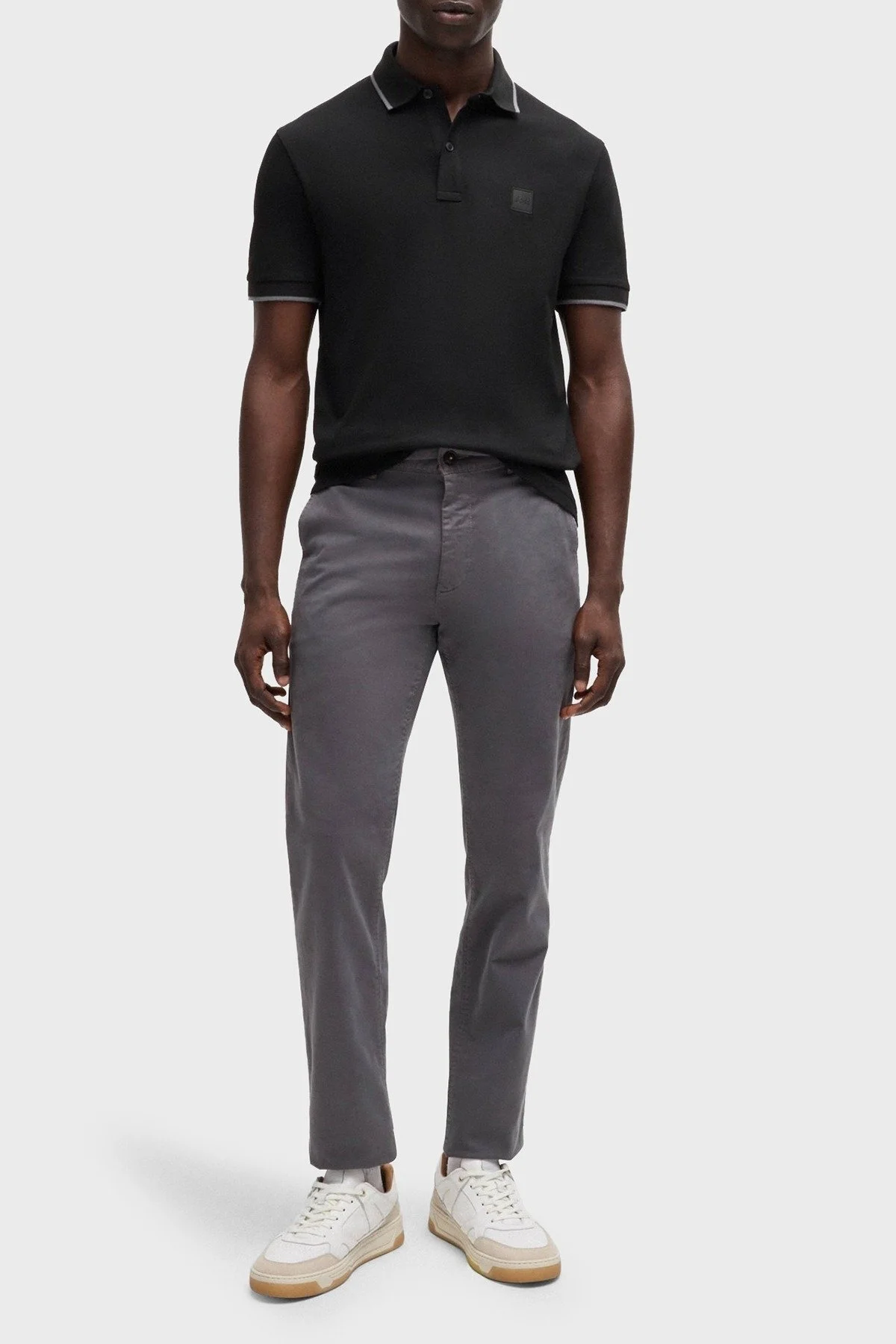 Boss Streç Pamuklu Slim Fit Düğmeli Erkek Polo Yaka T Shirt 50507699 001 SİYAH - 2