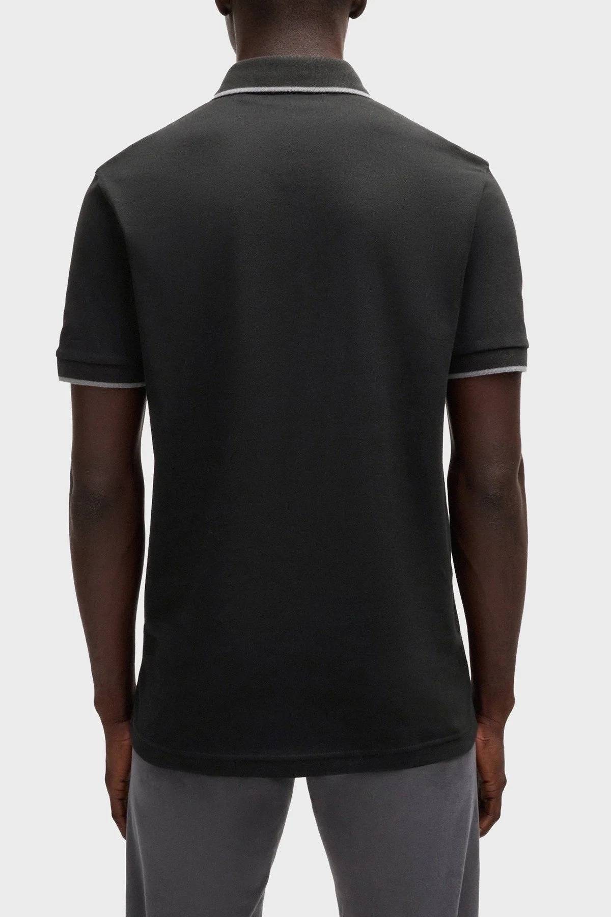 Boss Streç Pamuklu Slim Fit Düğmeli Erkek Polo Yaka T Shirt 50507699 001 SİYAH - 3