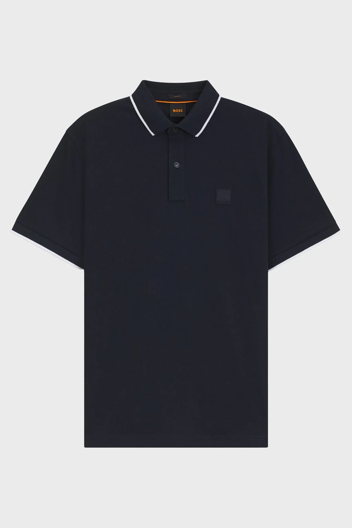 Boss Streç Pamuklu Slim Fit Düğmeli Erkek Polo Yaka T Shirt 50507699 404 LACİVERT - 5
