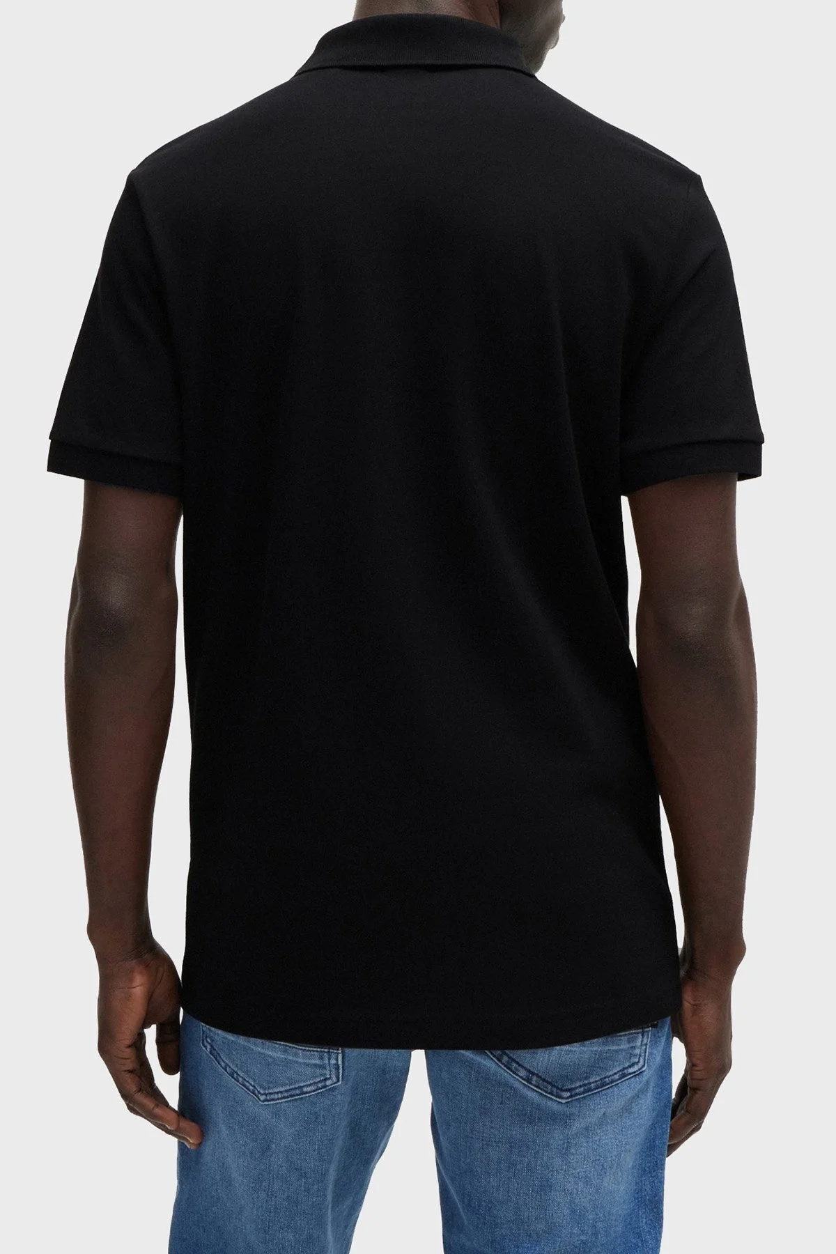 Boss Streç Pamuklu Slim Fit Düğmeli Erkek Polo Yaka T Shirt 50507803 001 SİYAH - 8