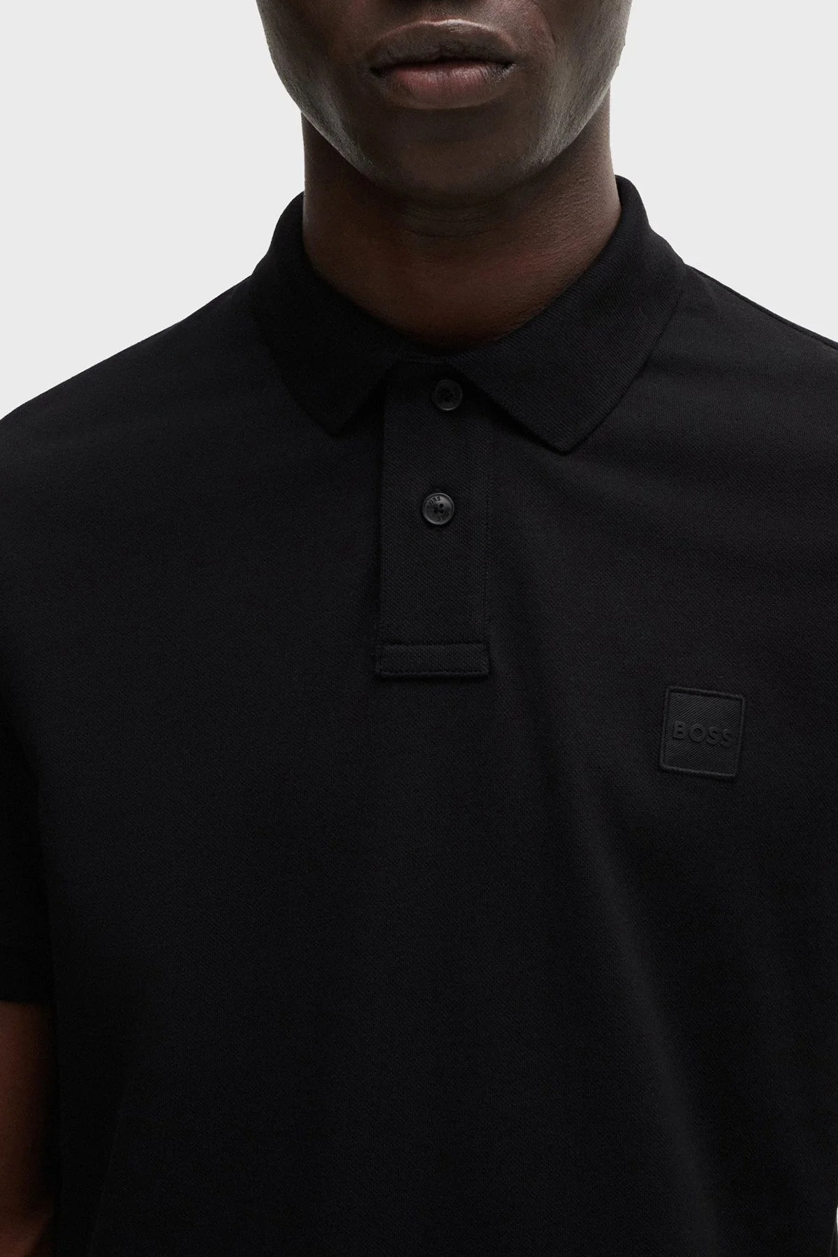 Boss Streç Pamuklu Slim Fit Düğmeli Erkek Polo Yaka T Shirt 50507803 001 SİYAH - 4