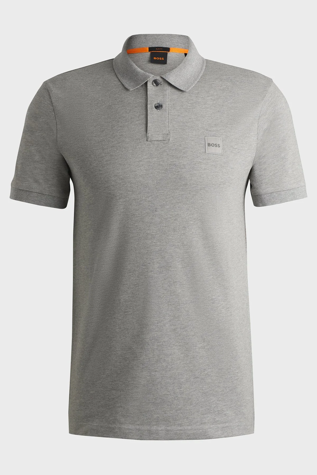 Boss Streç Pamuklu Slim Fit Düğmeli Erkek Polo Yaka T Shirt 50507803 051 GRİ - 5