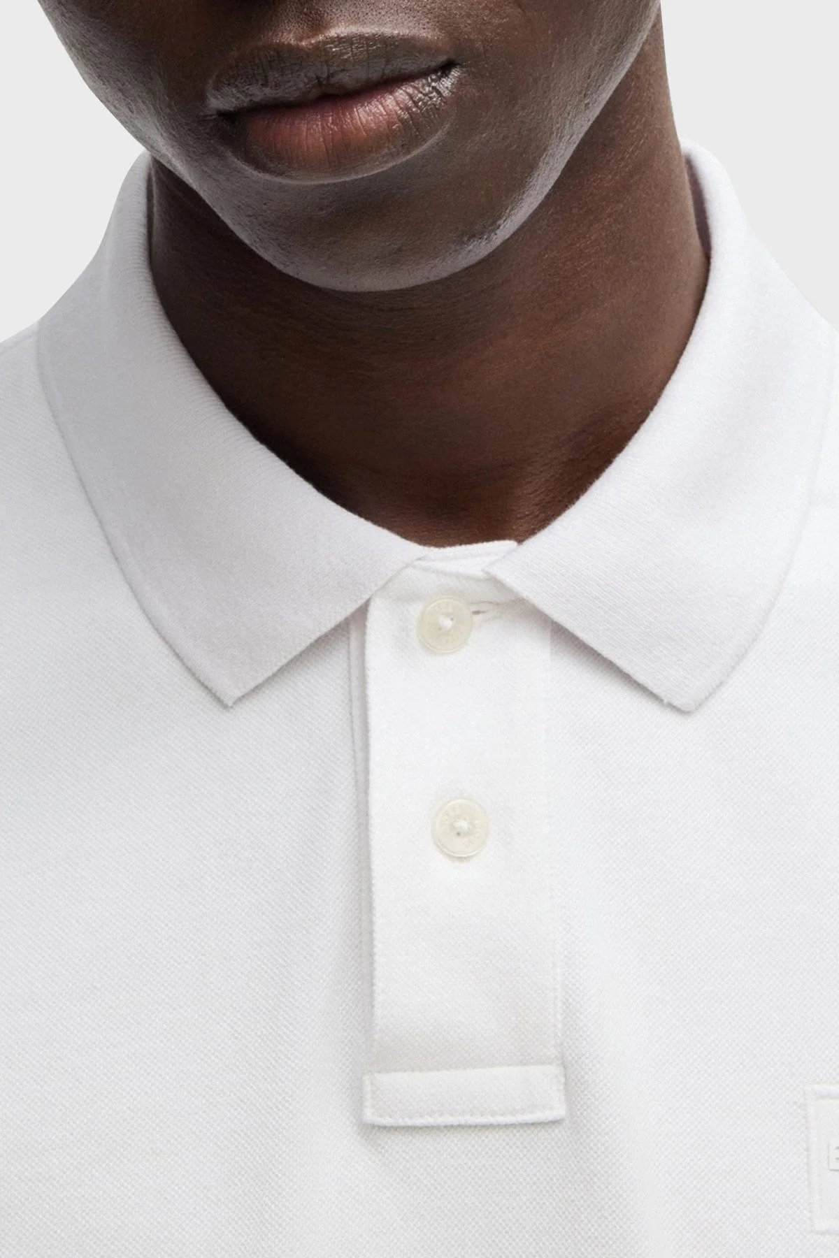 Boss Streç Pamuklu Slim Fit Düğmeli Erkek Polo Yaka T Shirt 50507803 100 BEYAZ - 9