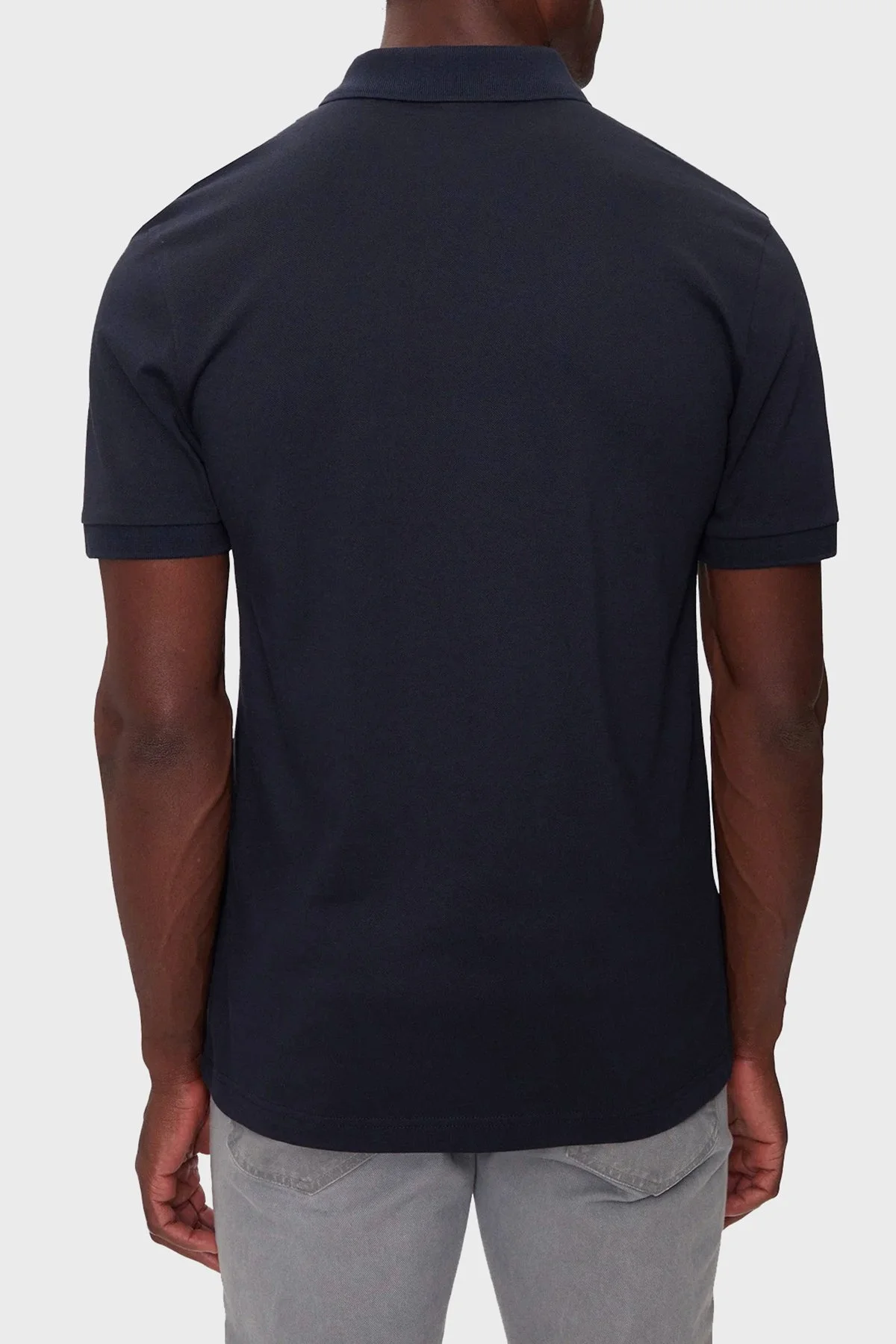 Boss Streç Pamuklu Slim Fit Düğmeli Erkek Polo Yaka T Shirt 50507803 404 LACİVERT - 3