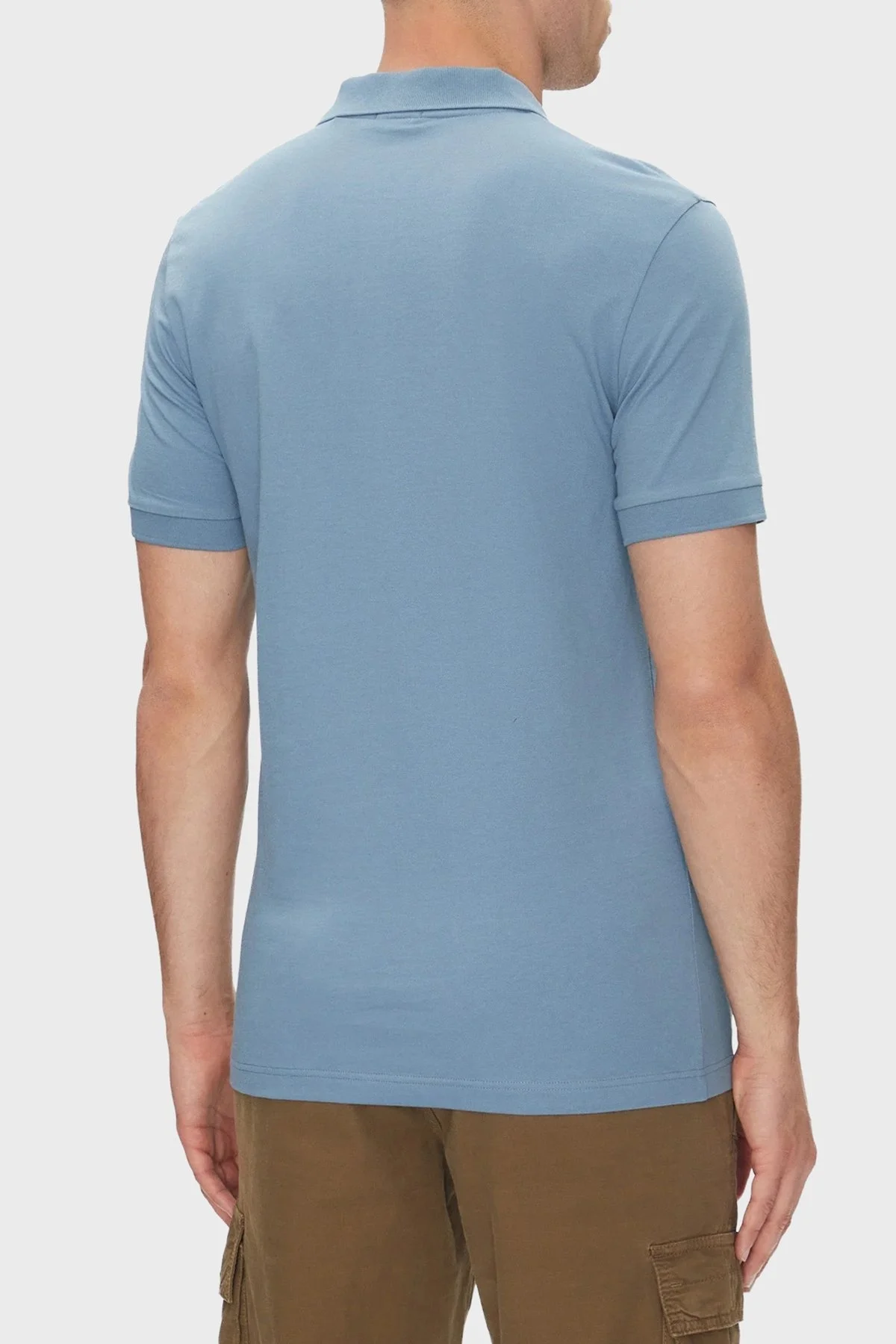 Boss Streç Pamuklu Slim Fit Düğmeli Erkek Polo Yaka T Shirt 50507803 462 MAVİ - 8