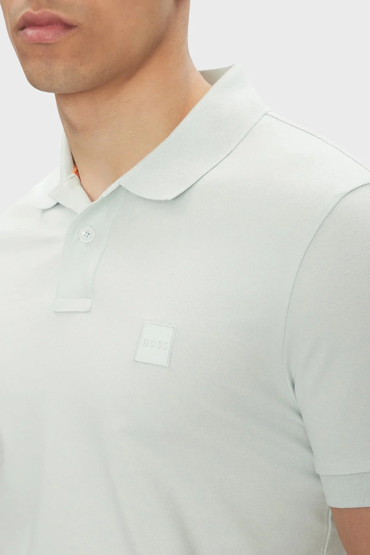 Boss Streç Pamuklu Slim Fit Düğmeli Erkek Polo Yaka T Shirt 50507803 474 MİNT - 4