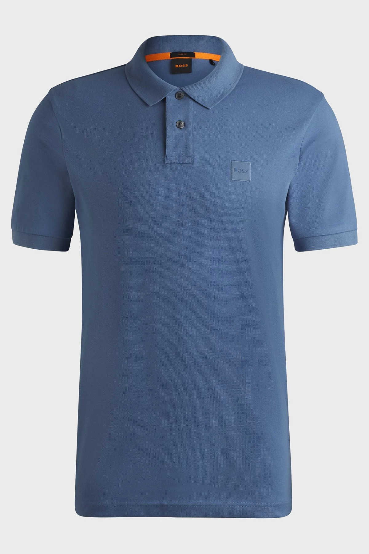 Boss Streç Pamuklu Slim Fit Düğmeli Polo Yaka Erkek T Shirt 50507803 466 LACİVERT - 5