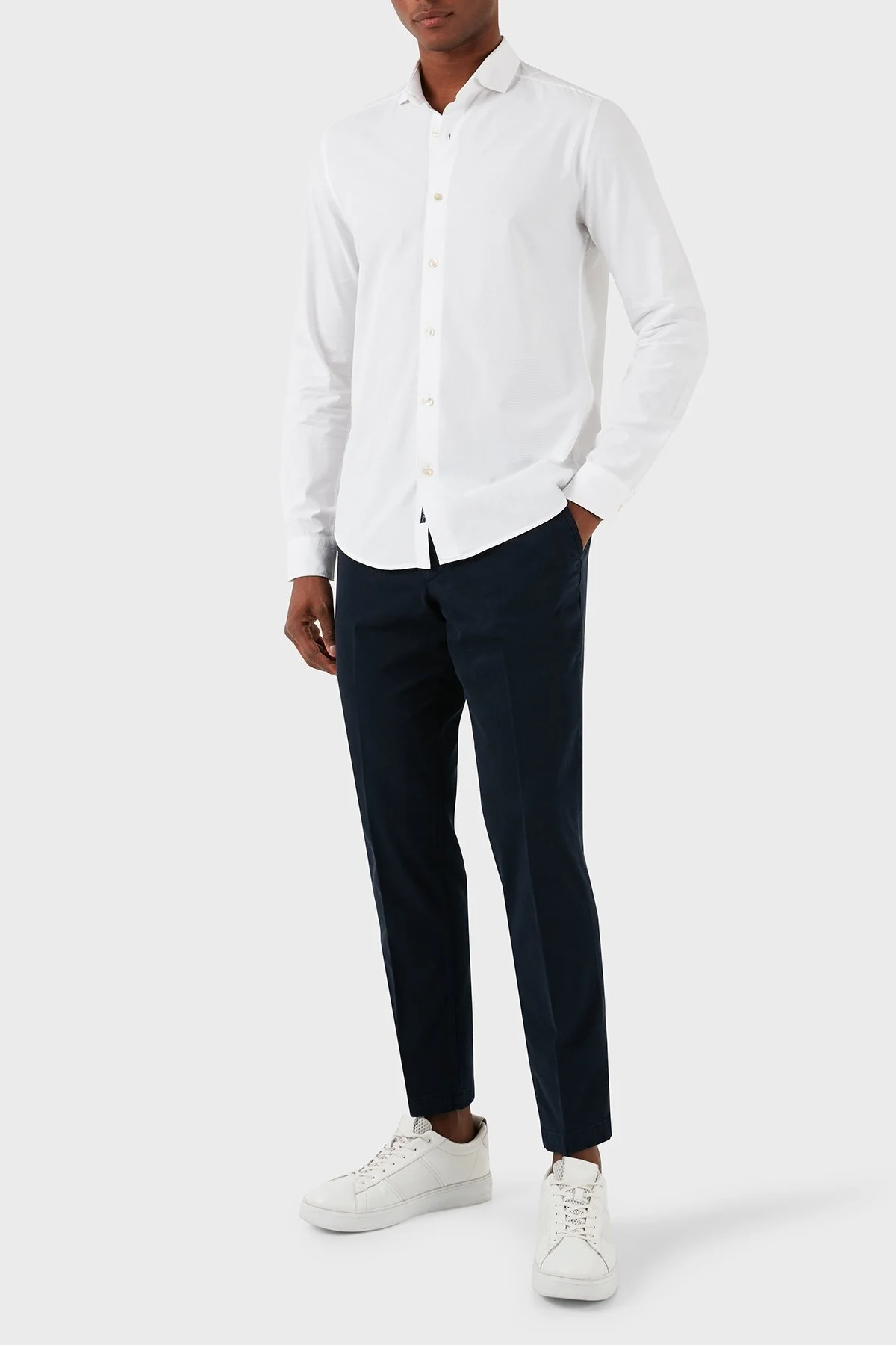 Boss Streç Pamuklu Slim Fit Düz Paça Erkek Pantolon 50507575 404 LACİVERT - 1