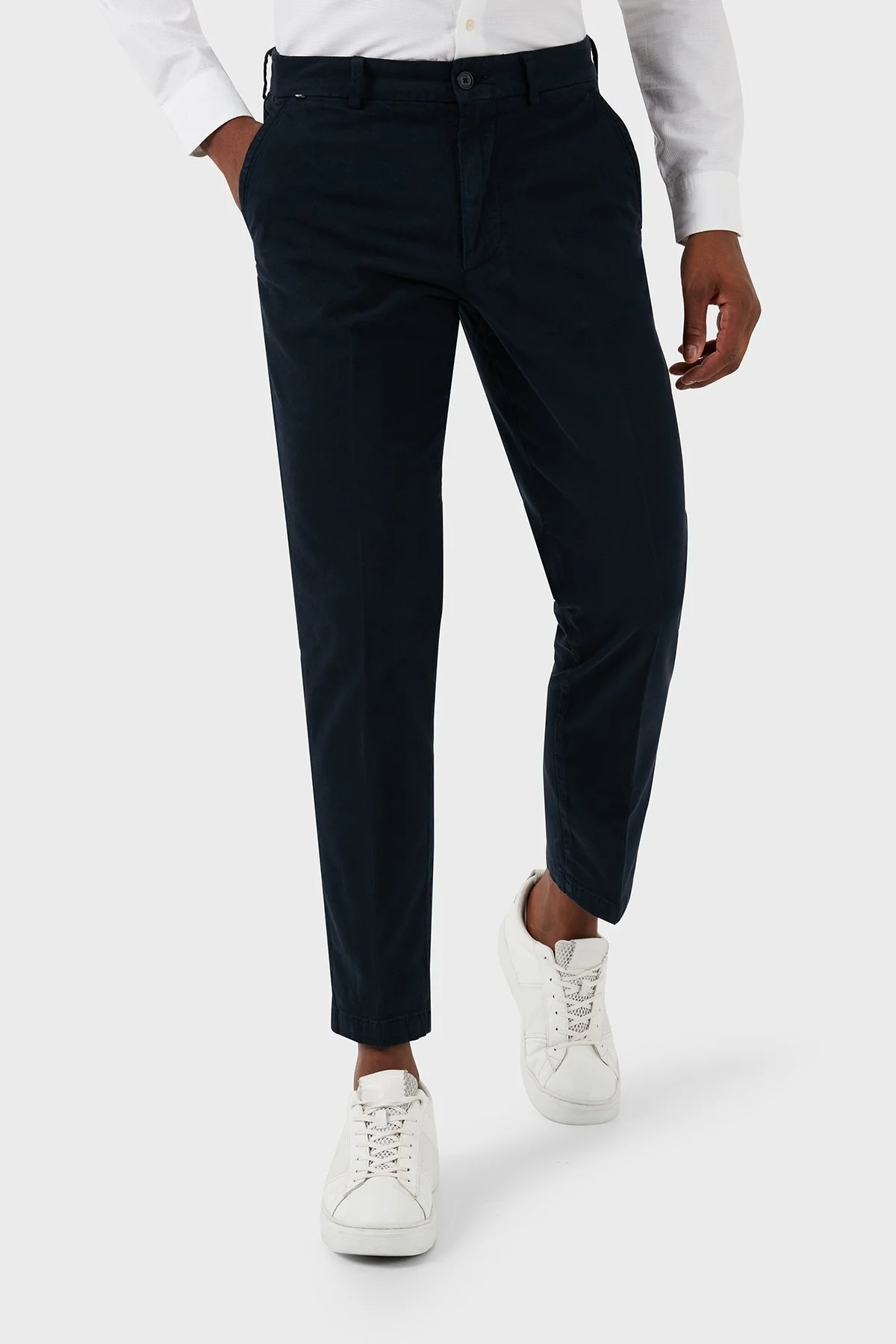 Boss Streç Pamuklu Slim Fit Düz Paça Erkek Pantolon 50507575 404 LACİVERT - 3