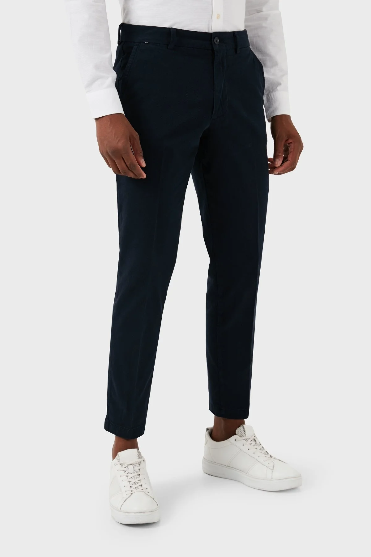 Boss Streç Pamuklu Slim Fit Düz Paça Erkek Pantolon 50507575 404 LACİVERT - 4