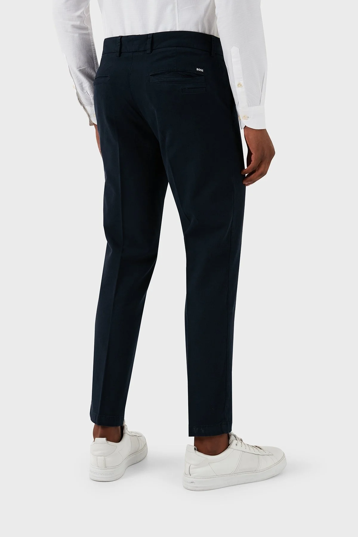 Boss Streç Pamuklu Slim Fit Düz Paça Erkek Pantolon 50507575 404 LACİVERT - 6