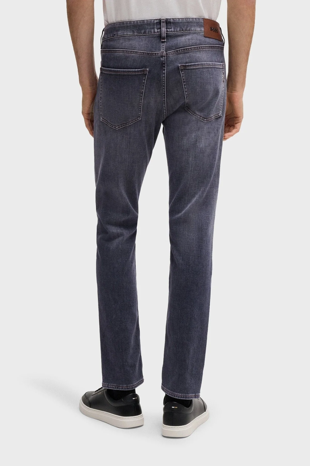 Boss Streç Pamuklu Slim Fit Düz Paça Jeans Erkek Kot Pantolon 50532606 021 ANTRASİT - 2