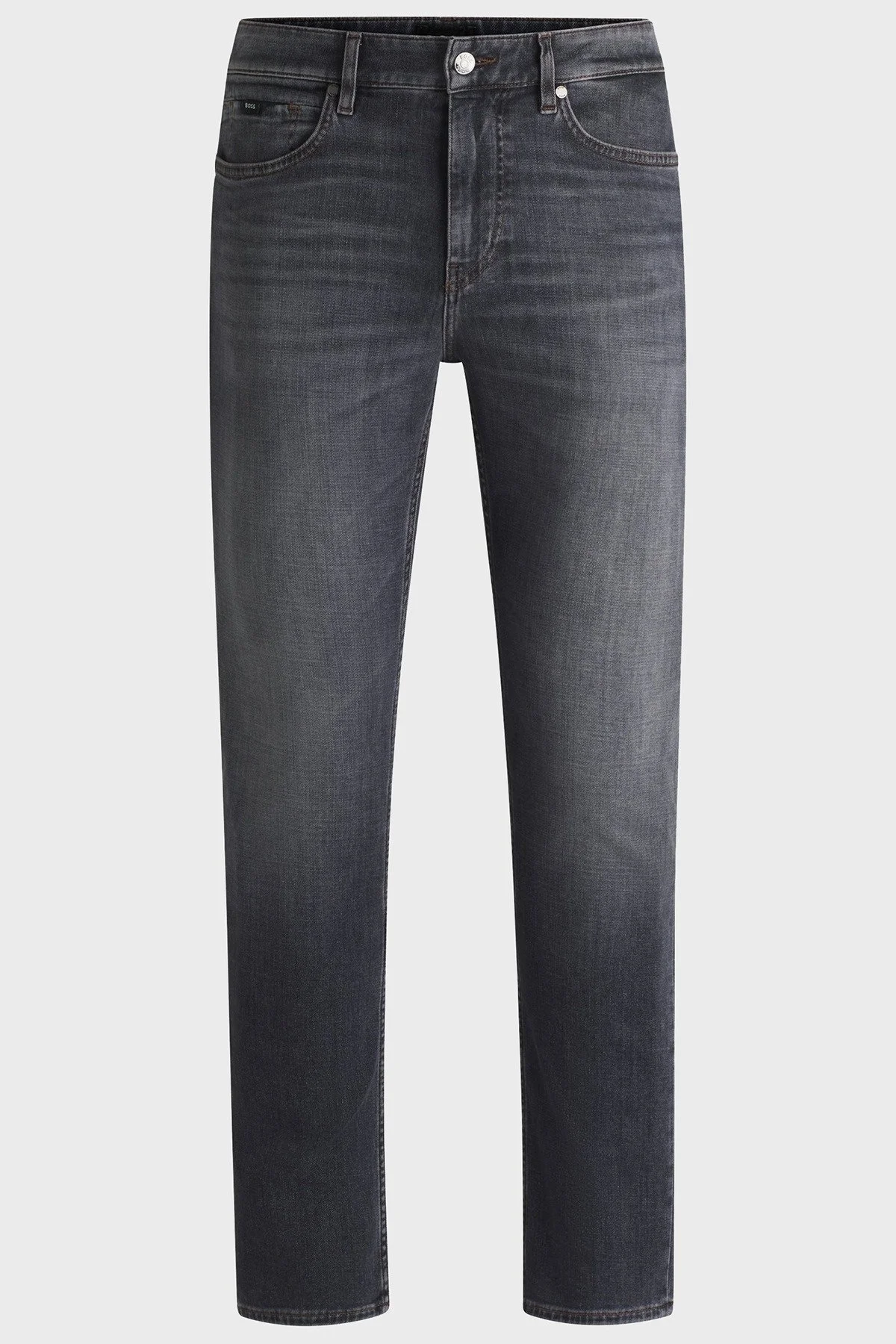 Boss Streç Pamuklu Slim Fit Düz Paça Jeans Erkek Kot Pantolon 50532606 021 ANTRASİT - 5