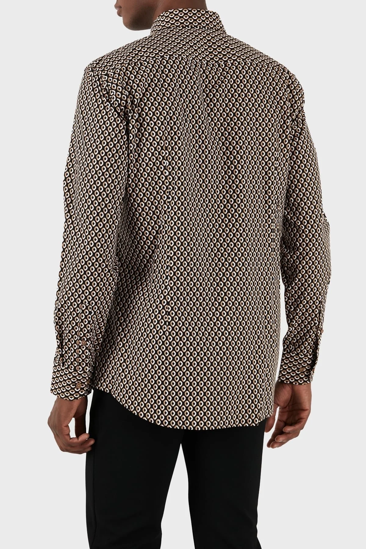 Boss Streç Pamuklu Slim Fit Erkek Gömlek 50508767 260 KAHVE - 2
