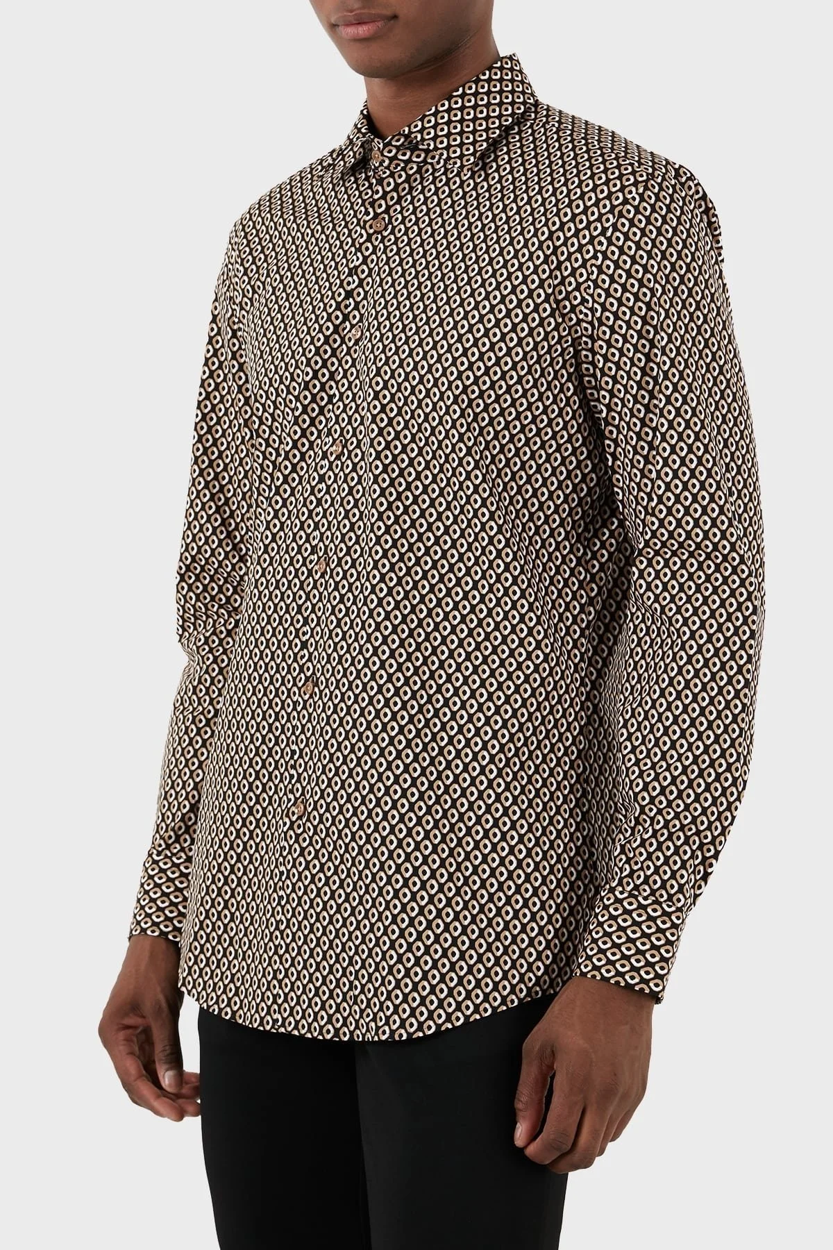 Boss Streç Pamuklu Slim Fit Erkek Gömlek 50508767 260 KAHVE - 5