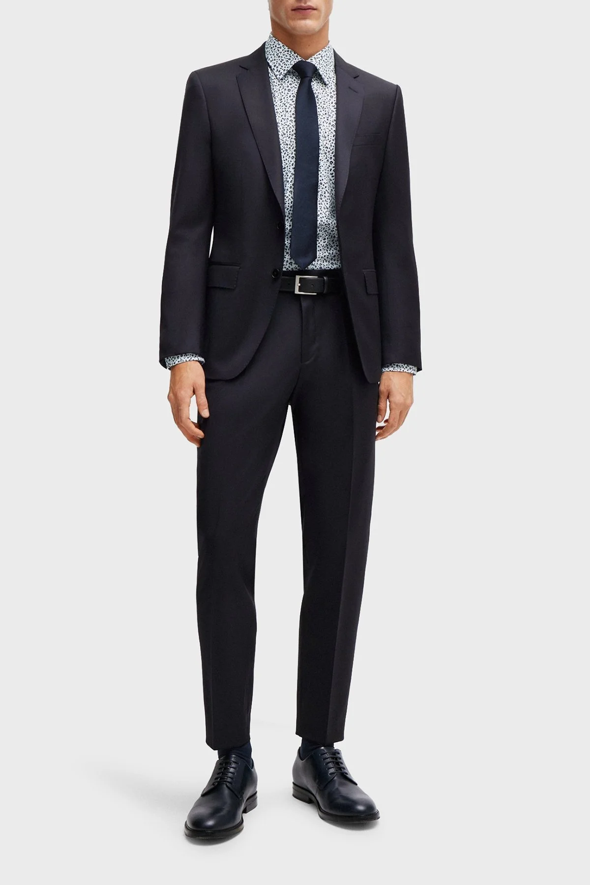 Boss Streç Pamuklu Slim Fit Erkek Gömlek 50512664 410 LACİVERT - 2