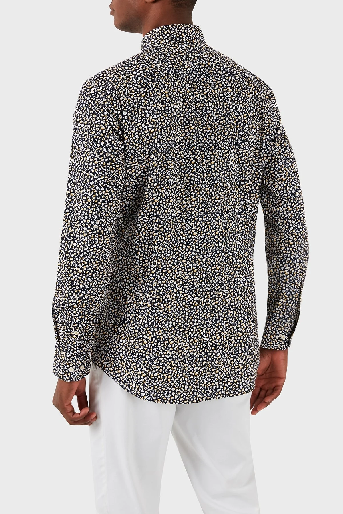 Boss Streç Pamuklu Slim Fit Erkek Gömlek 50512664 705 LACİVERT - 9