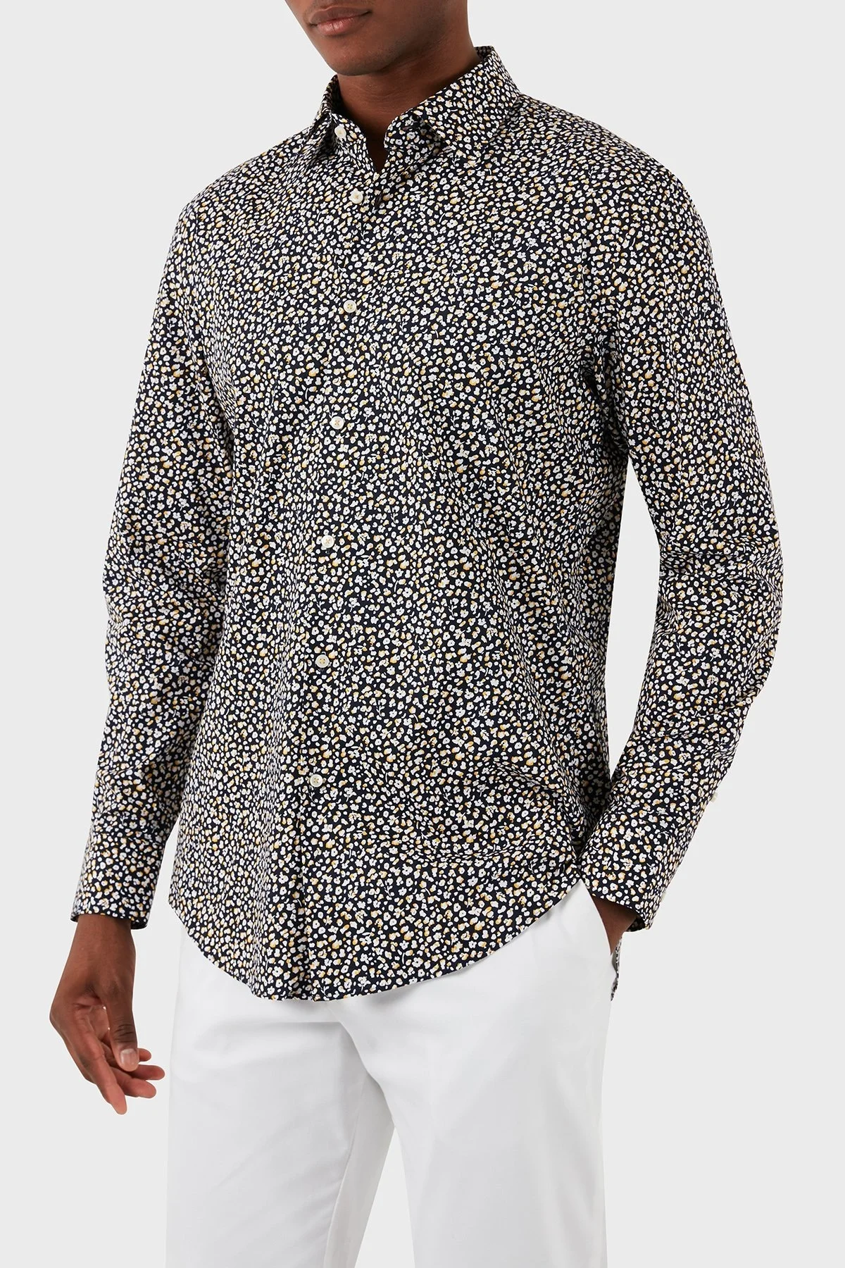 Boss Streç Pamuklu Slim Fit Erkek Gömlek 50512664 705 LACİVERT - 10