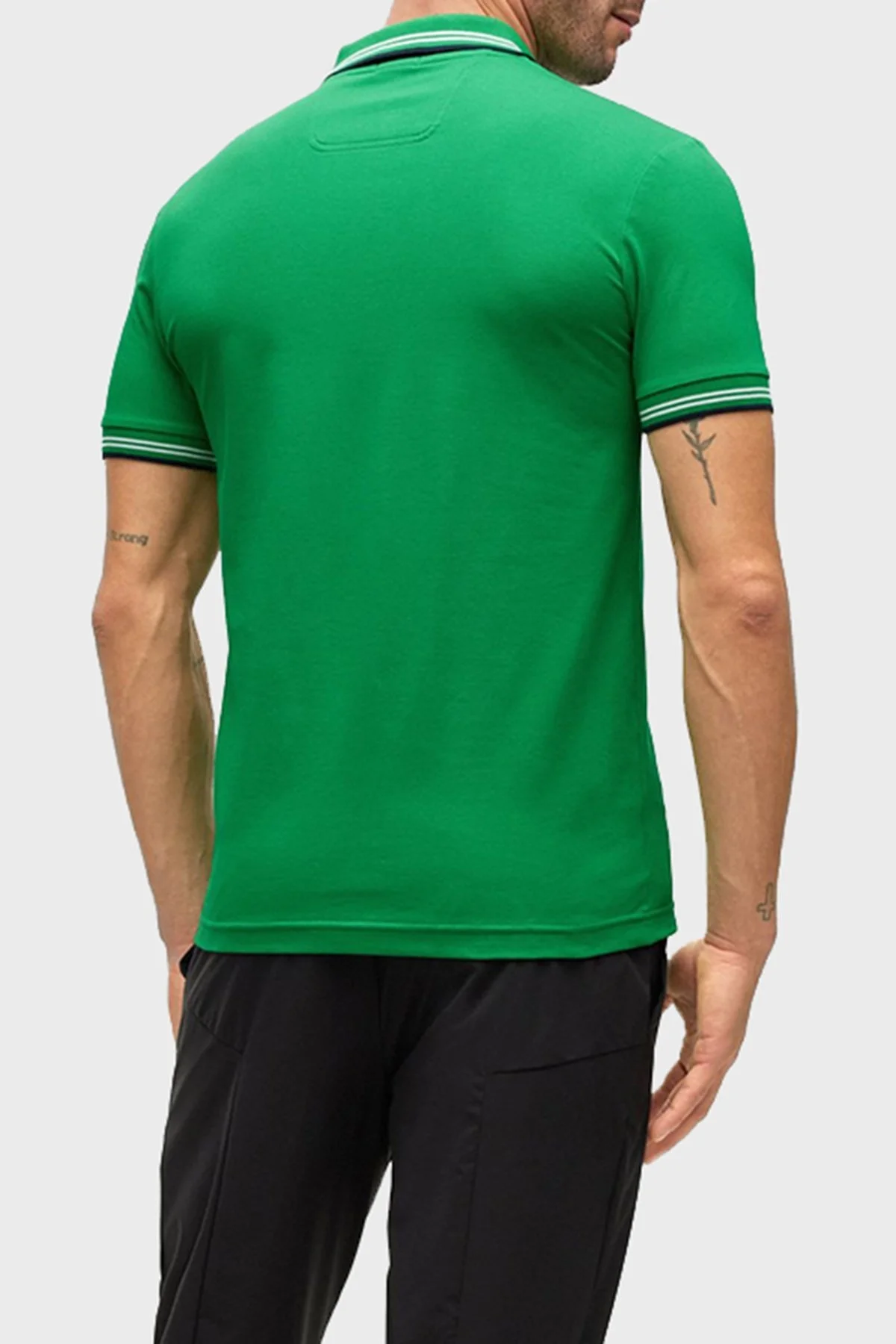 Boss Streç Pamuklu Slim Fit Erkek Polo T Shirt 50469245 342 YEŞİL - 2