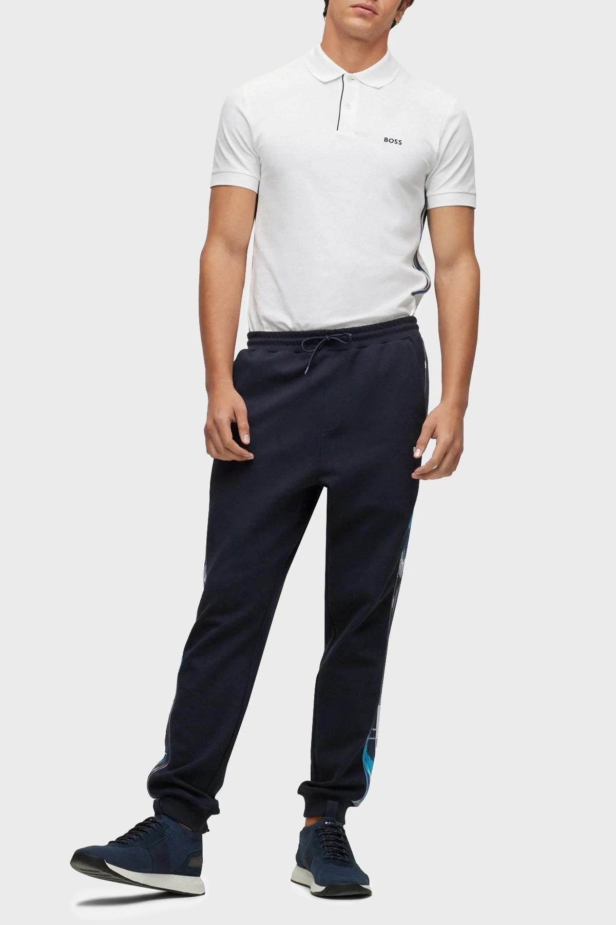 Boss Streç Pamuklu Slim Fit Erkek Polo T Shirt 50483203 100 BEYAZ - 2