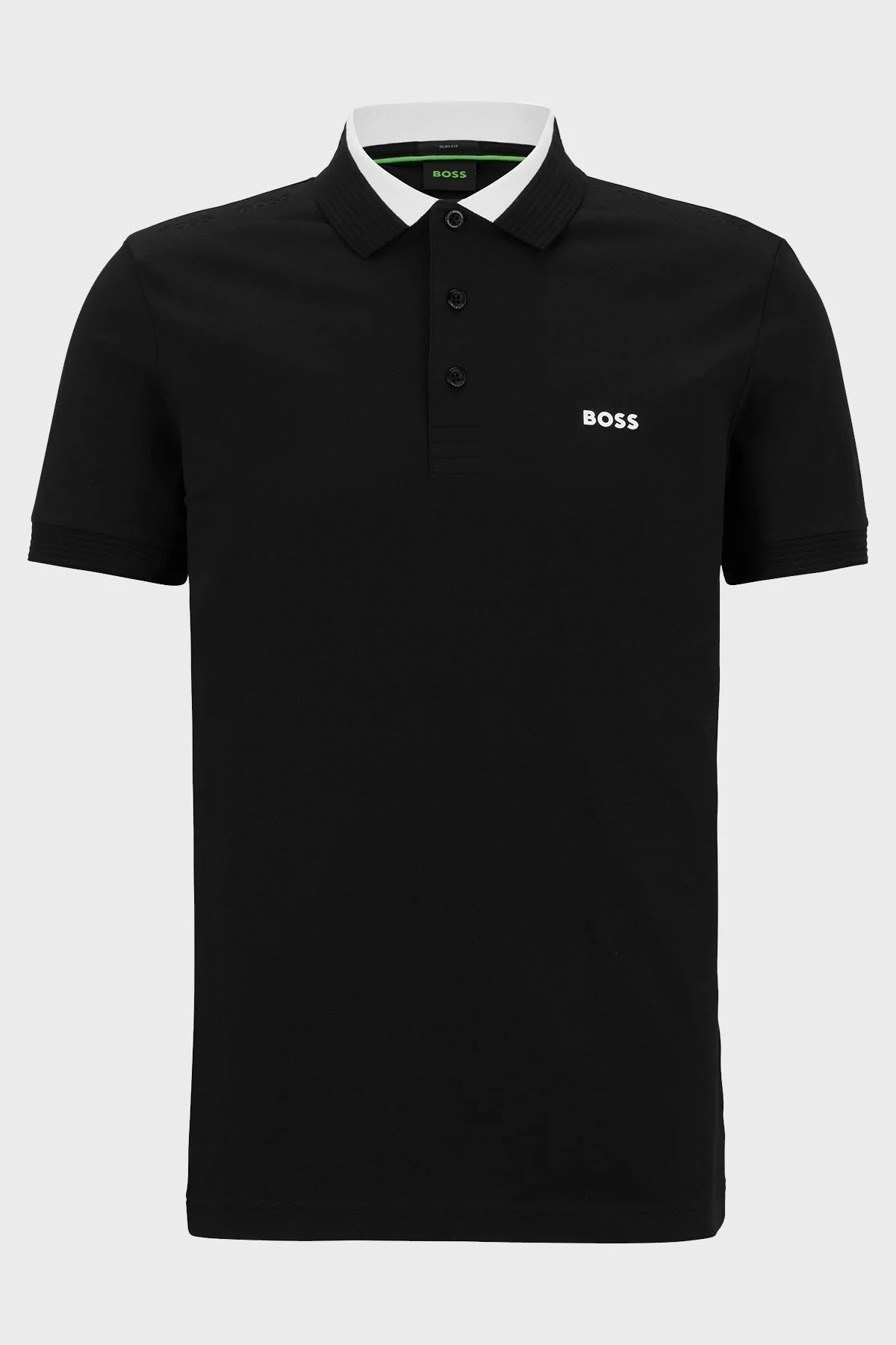 Boss Streç Pamuklu Slim Fit Erkek Polo T Shirt 50483246 001 SİYAH - 5