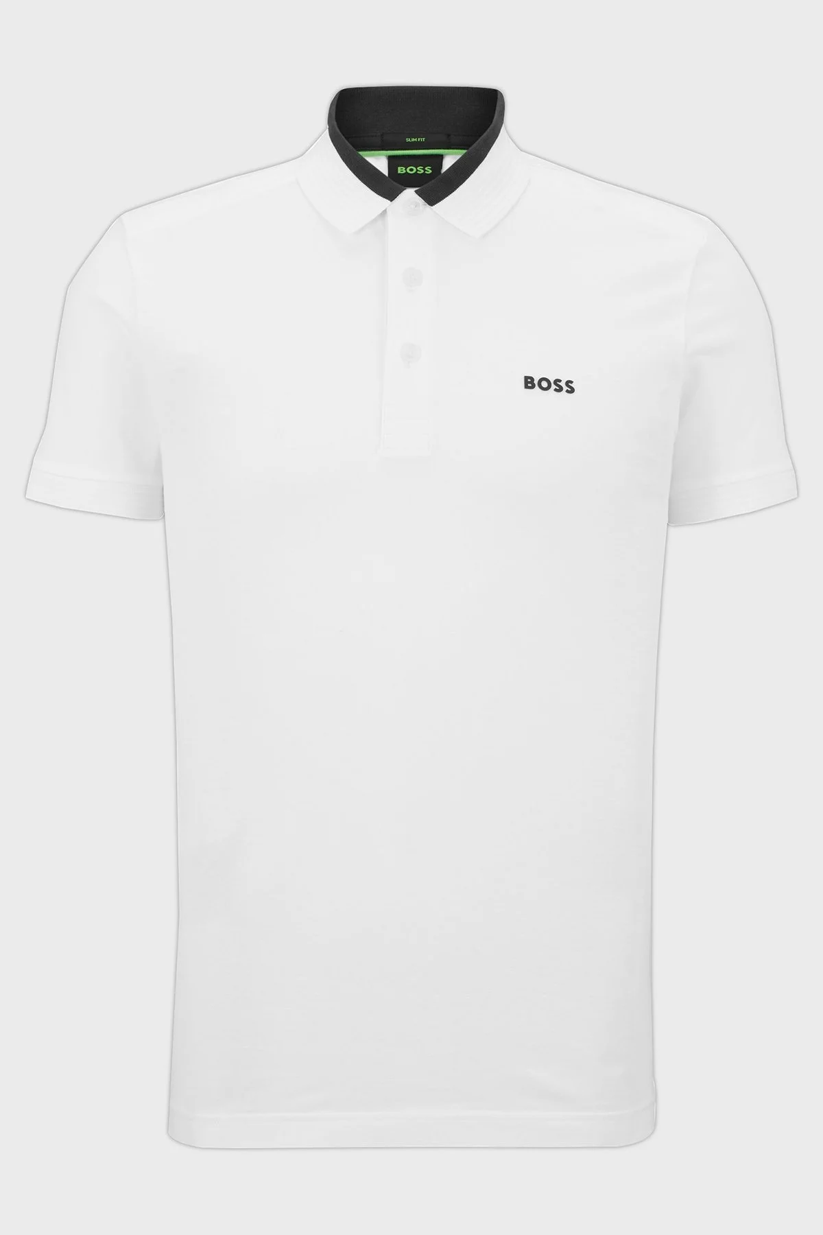 Boss Streç Pamuklu Slim Fit Erkek Polo T Shirt 50483246 100 BEYAZ - 5