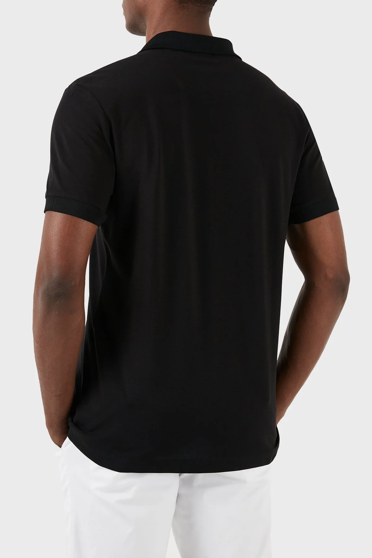 Boss Streç Pamuklu Slim Fit Erkek Polo Yaka T Shirt 50505889 001 SİYAH - 9