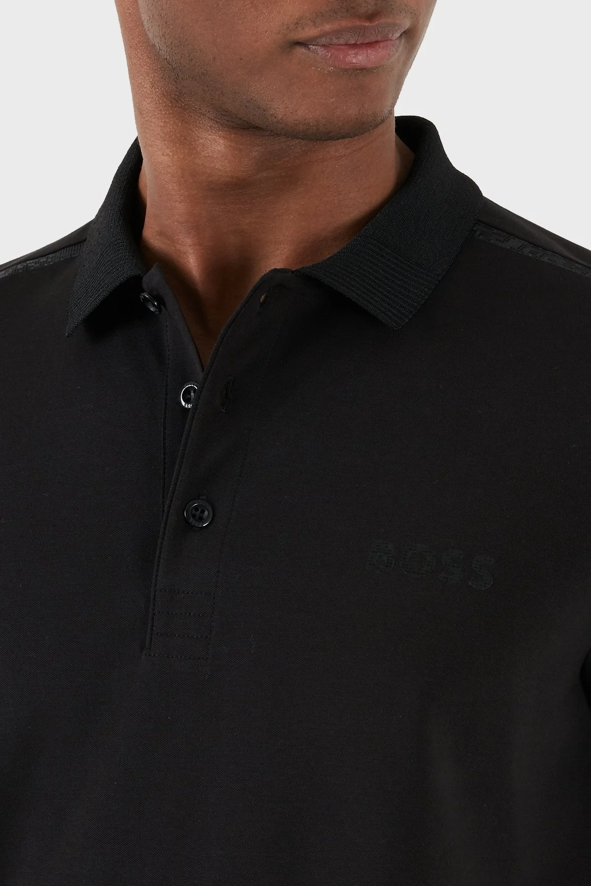 Boss Streç Pamuklu Slim Fit Erkek Polo Yaka T Shirt 50505889 001 SİYAH - 12