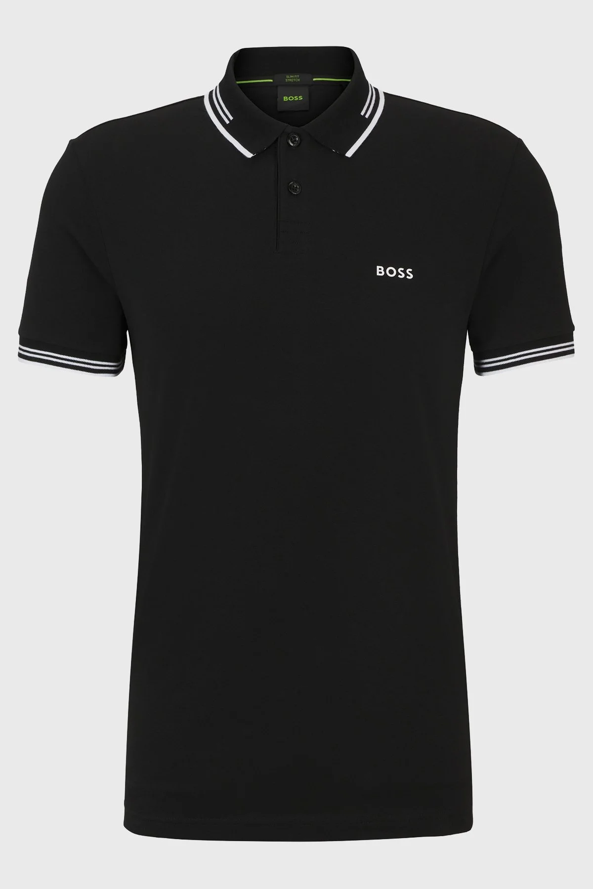 Boss Streç Pamuklu Slim Fit Erkek Polo Yaka T Shirt 50506193 001 SİYAH - 5