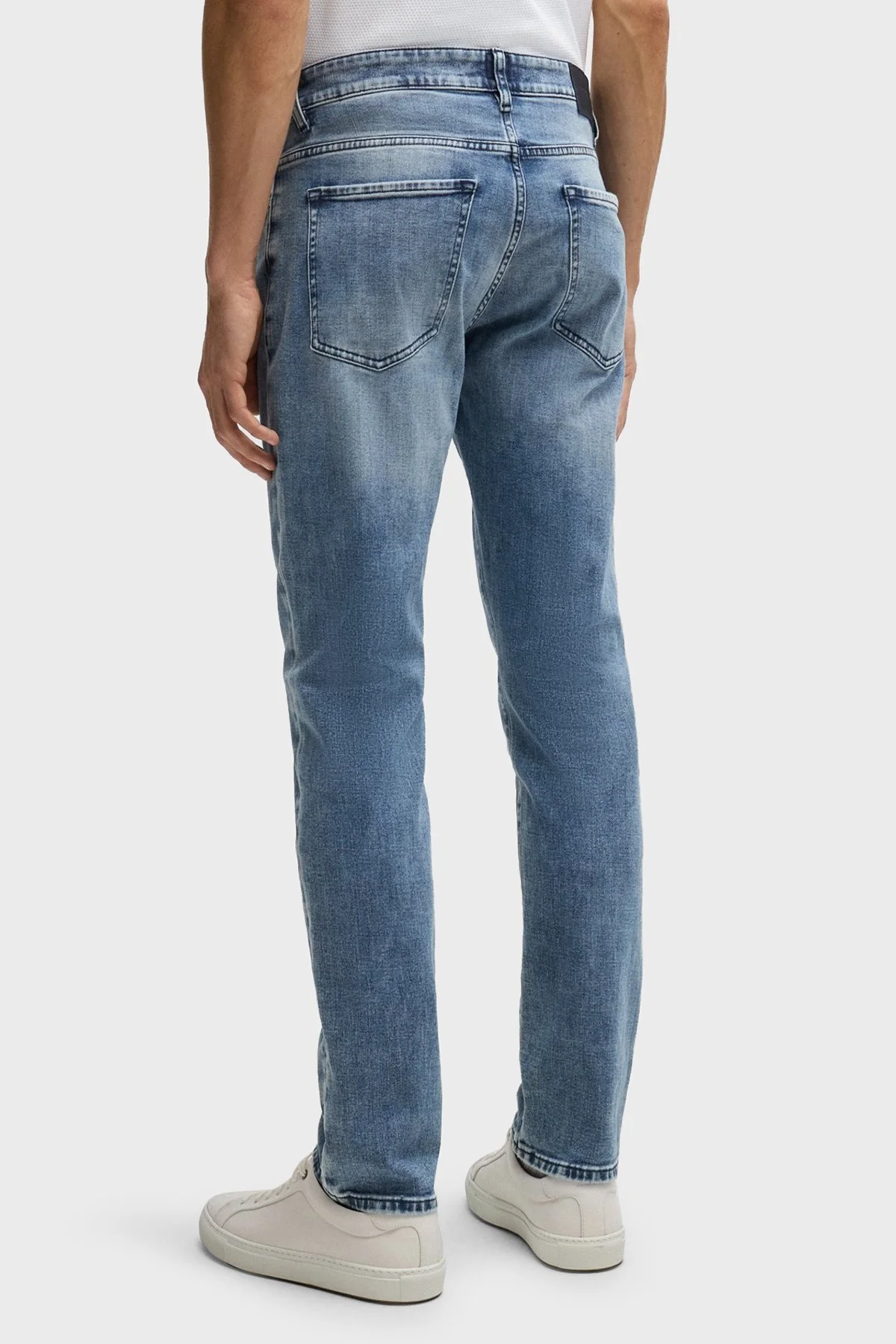 Boss Streç Pamuklu Slim Fit Jeans Erkek Kot Pantolon 50513631 441 MAVİ - 3